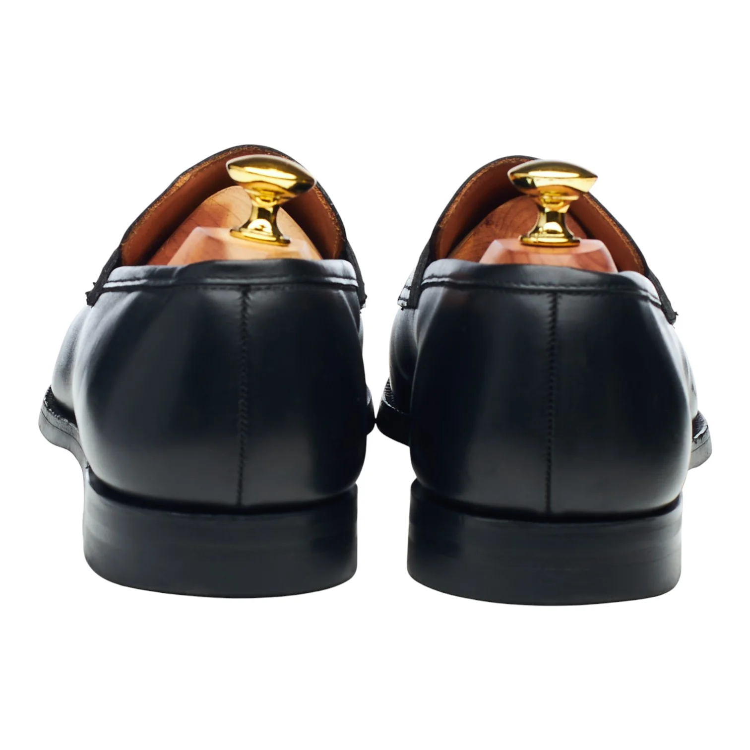 'Sydney' Black Leather Loafers UK 7 E - Image 4