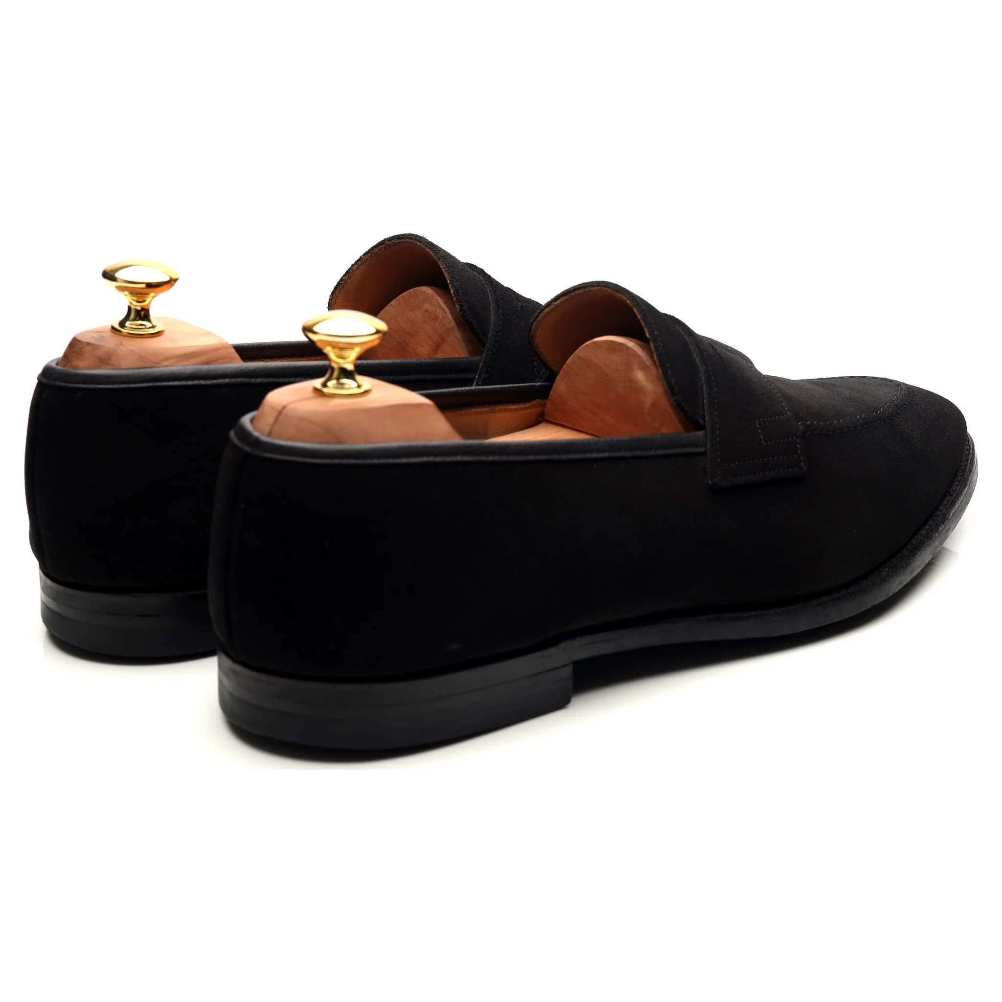 'Sydney' Black Suede Loafers UK 11 E - Image 5