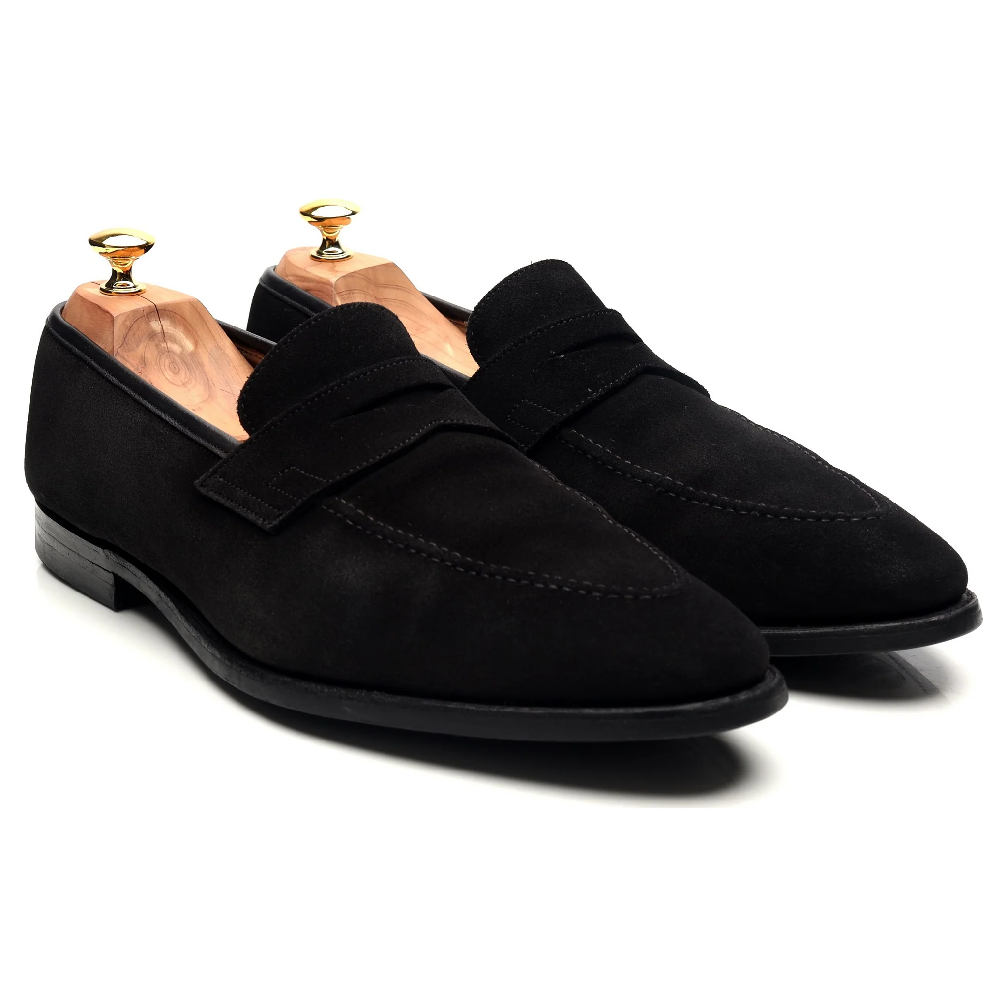 'Sydney' Black Suede Loafers UK 11 E - Image 7