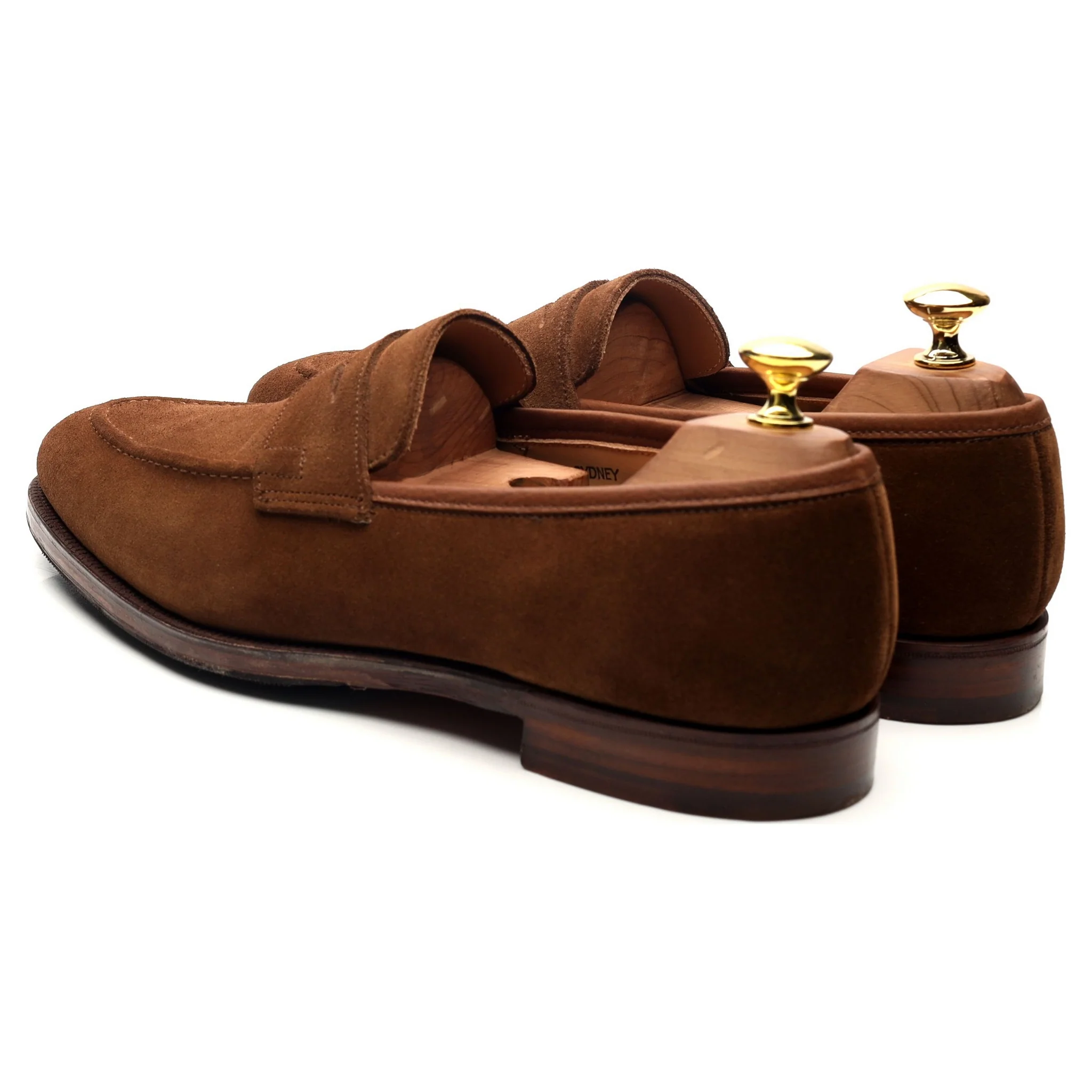 'Sydney' Snuff Brown Suede Loafers UK 8 E - Image 3