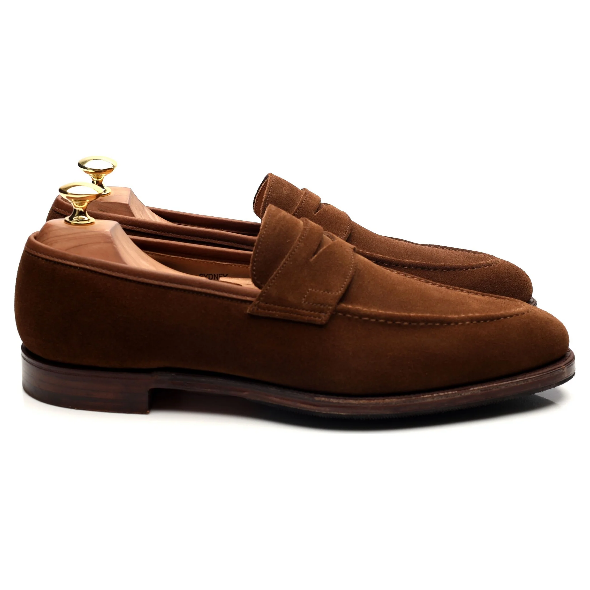 'Sydney' Snuff Brown Suede Loafers UK 8 E - Image 6