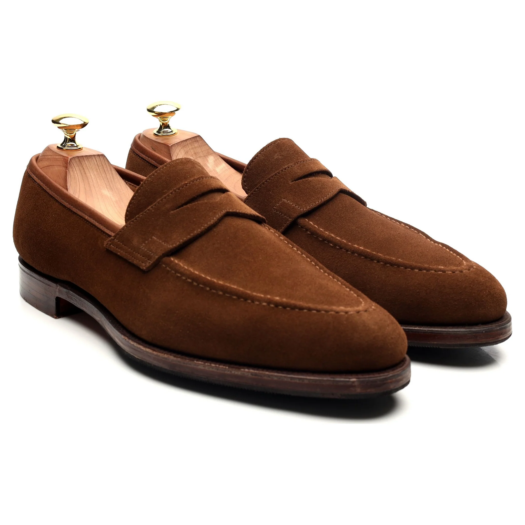 'Sydney' Snuff Brown Suede Loafers UK 8 E - Image 7