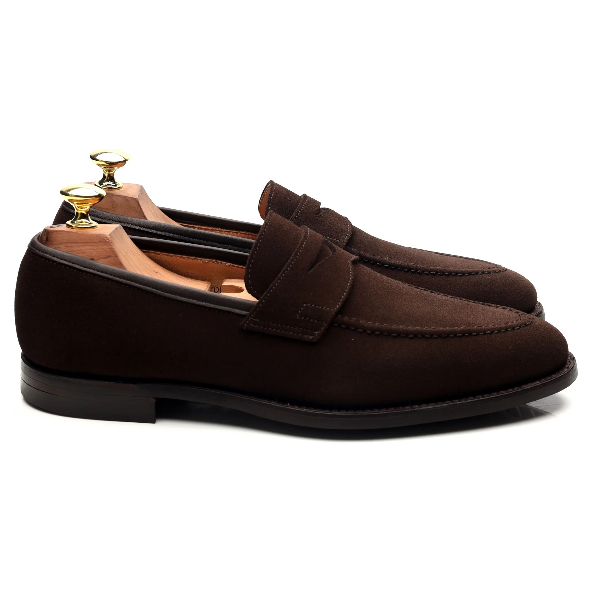 'Sydney' Dark Brown Suede Loafers UK 7 E - Image 6