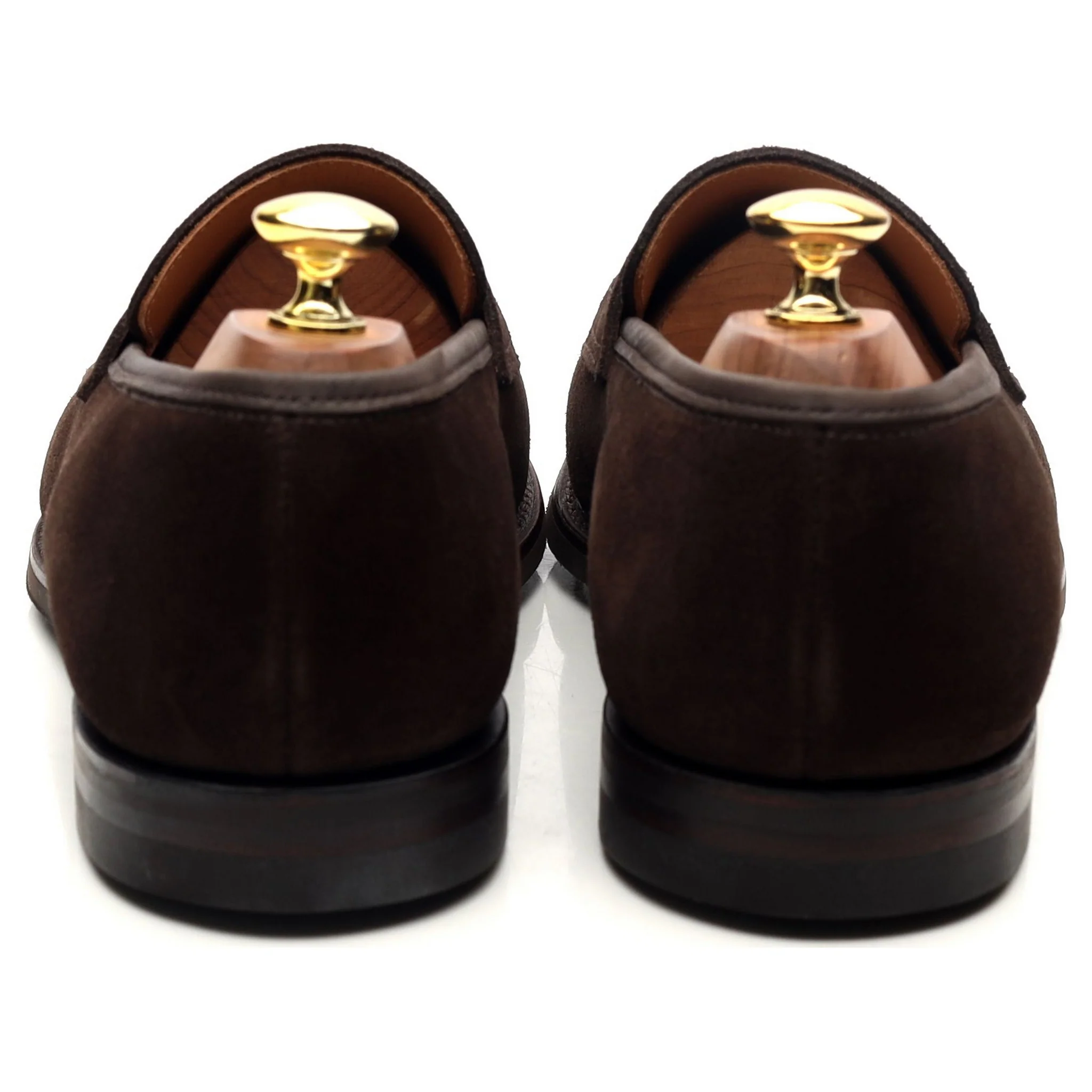 'Sydney' Dark Brown Suede Loafers UK 8 E - Image 4