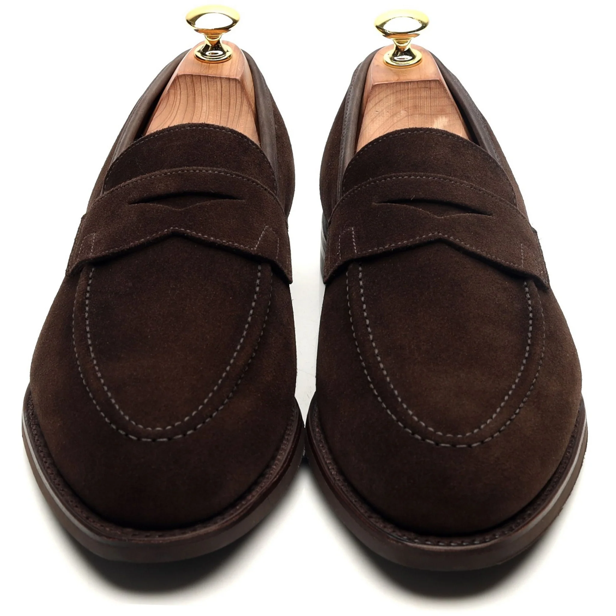 'Sydney' Dark Brown Suede Loafers UK 8 E - Image 9