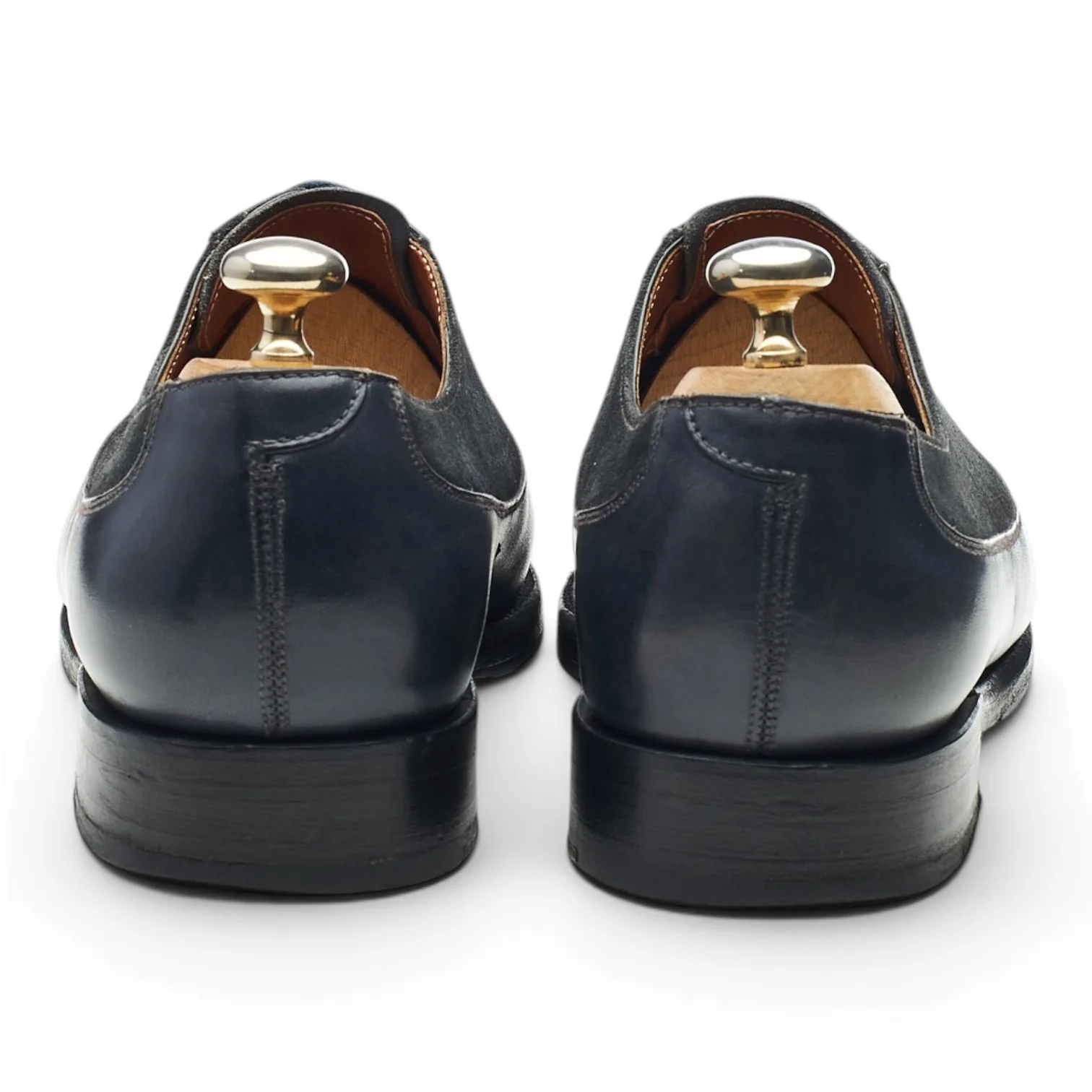 'Tacoma' Grey Leather Suede Oxford UK 7 E - Image 5