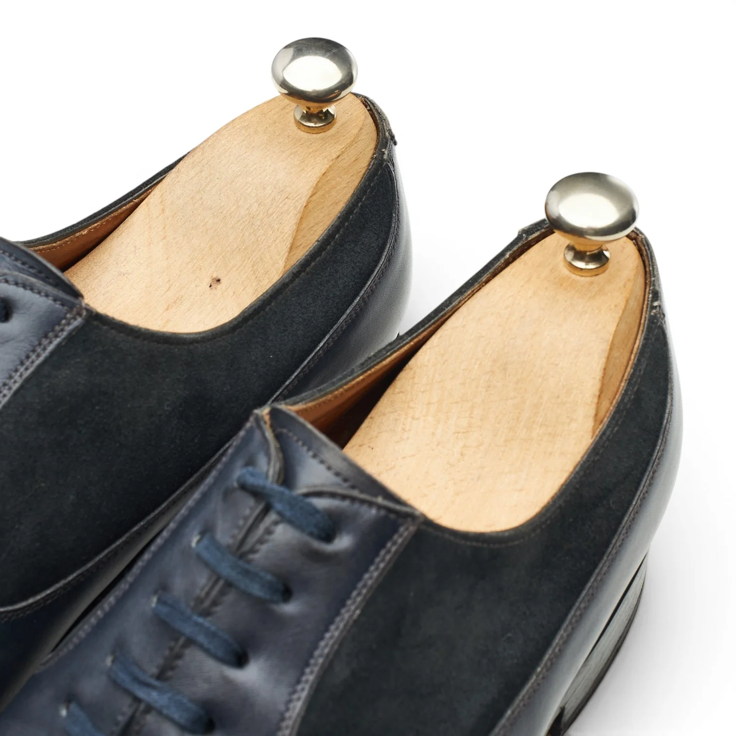 'Tacoma' Grey Leather Suede Oxford UK 7 E - Image 6