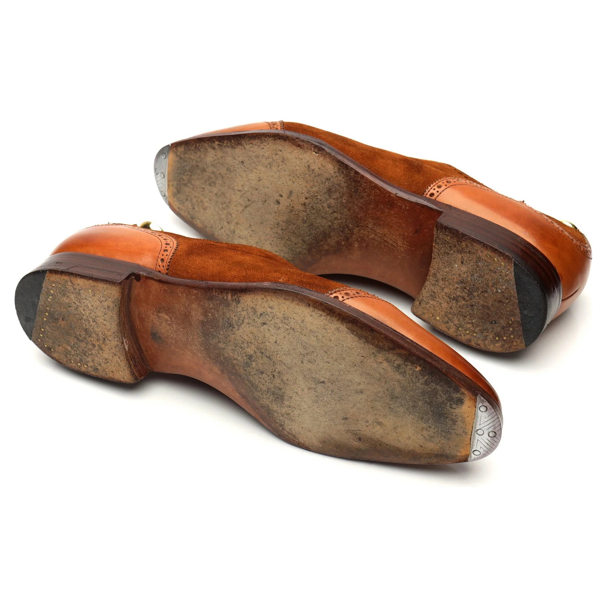 'Southwold' Tan Brown Leather / Suede Oxford UK 7 E - Image 5