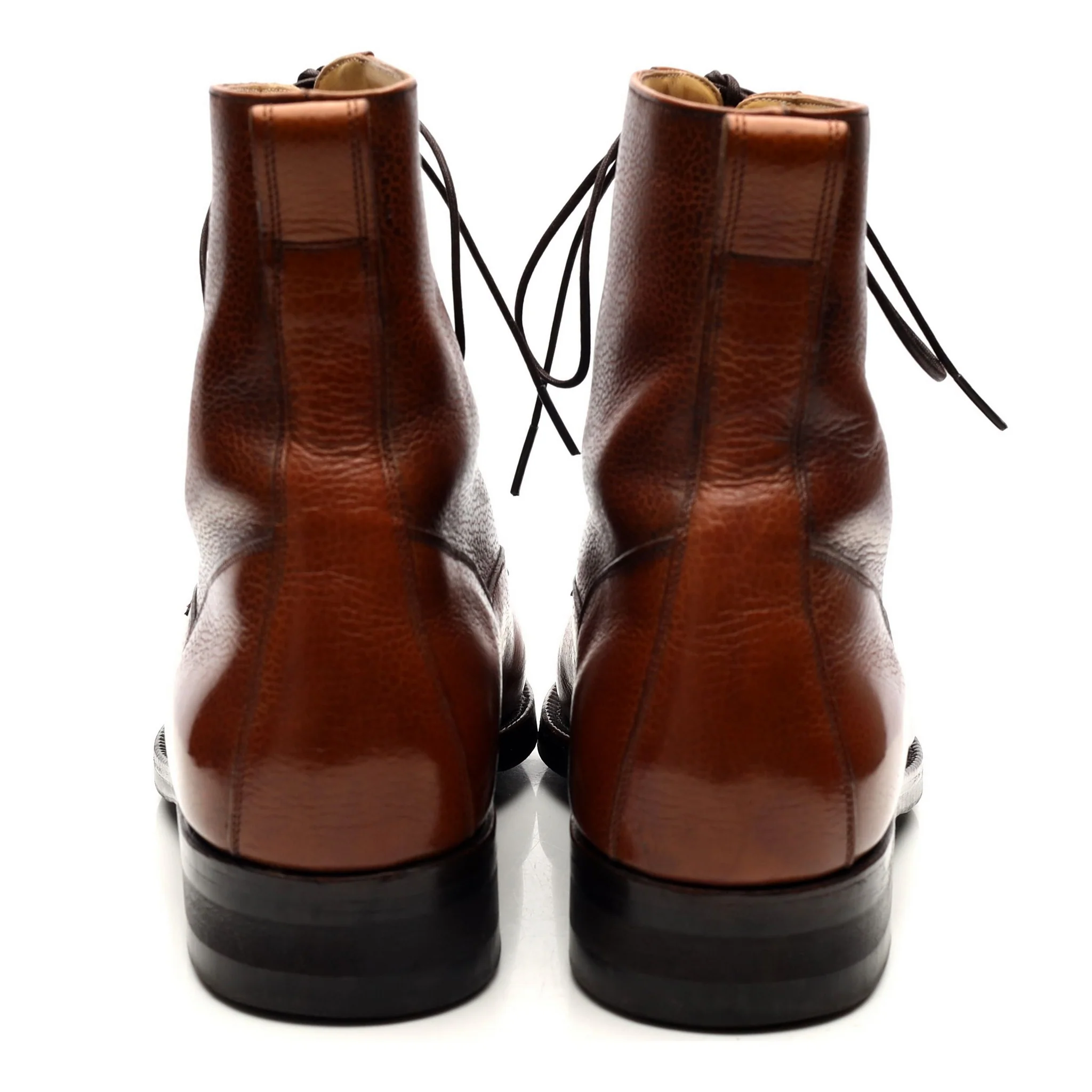 'Valway' Tan Brown Leather High Boots UK 9 EU 43 F - Image 4