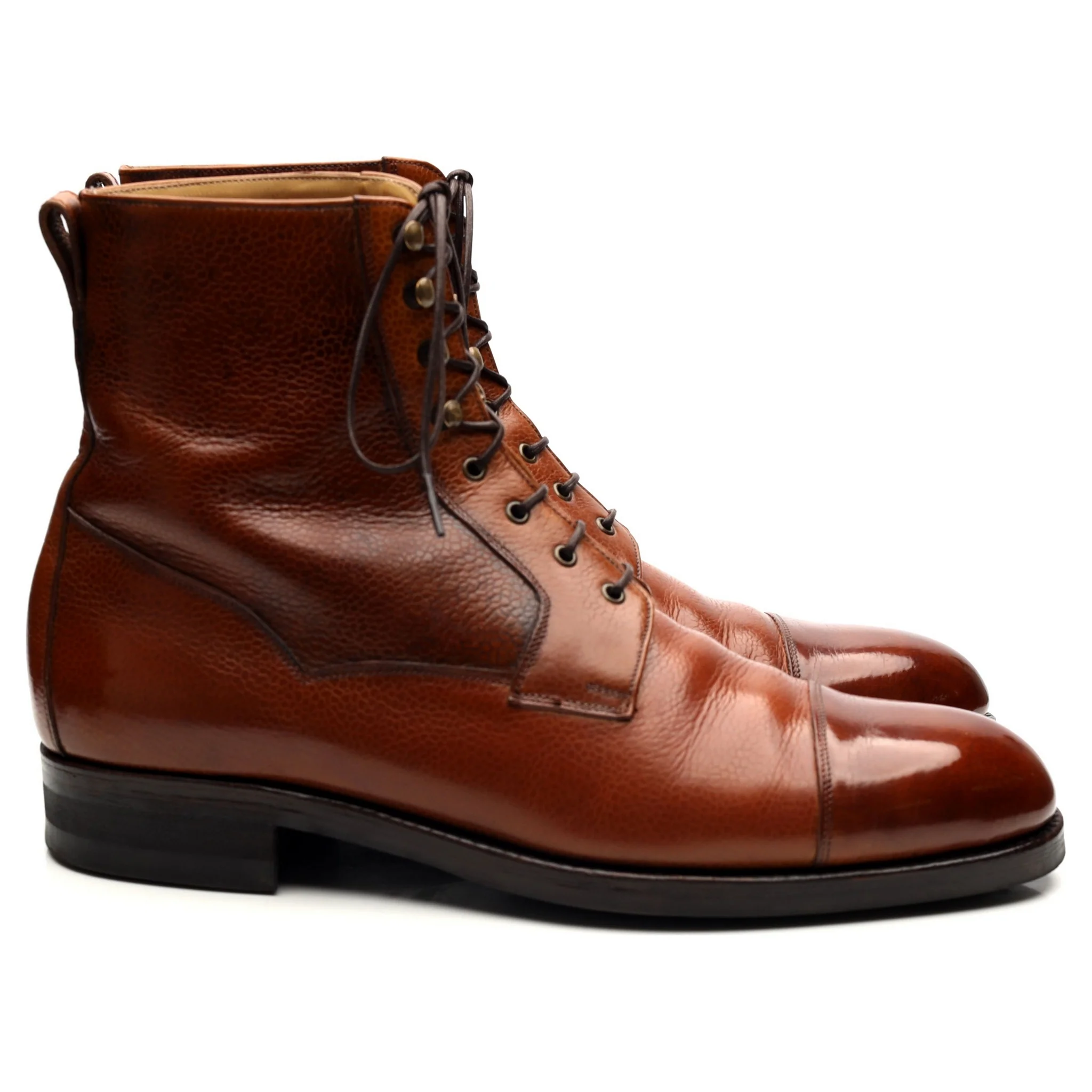 'Valway' Tan Brown Leather High Boots UK 9 EU 43 F - Image 6