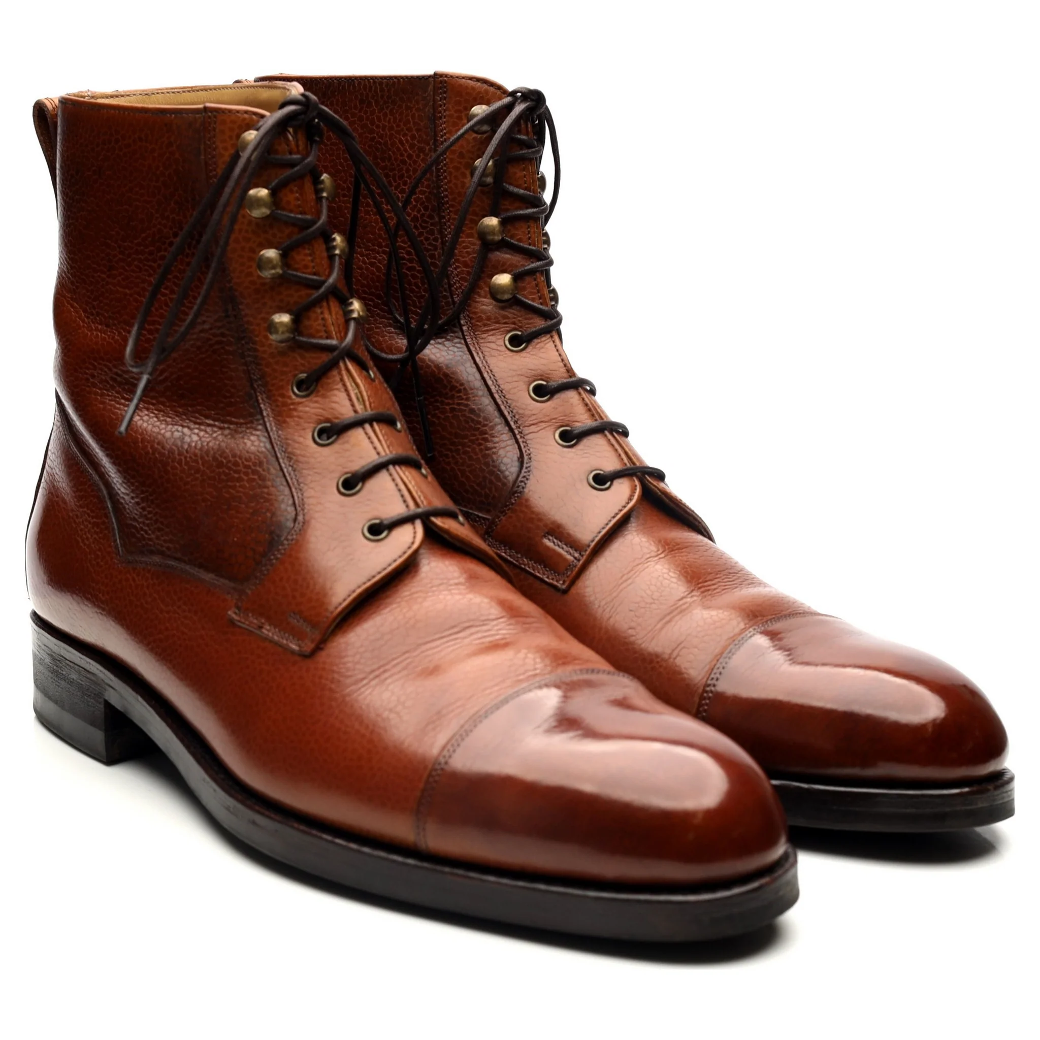 'Valway' Tan Brown Leather High Boots UK 9 EU 43 F - Image 7