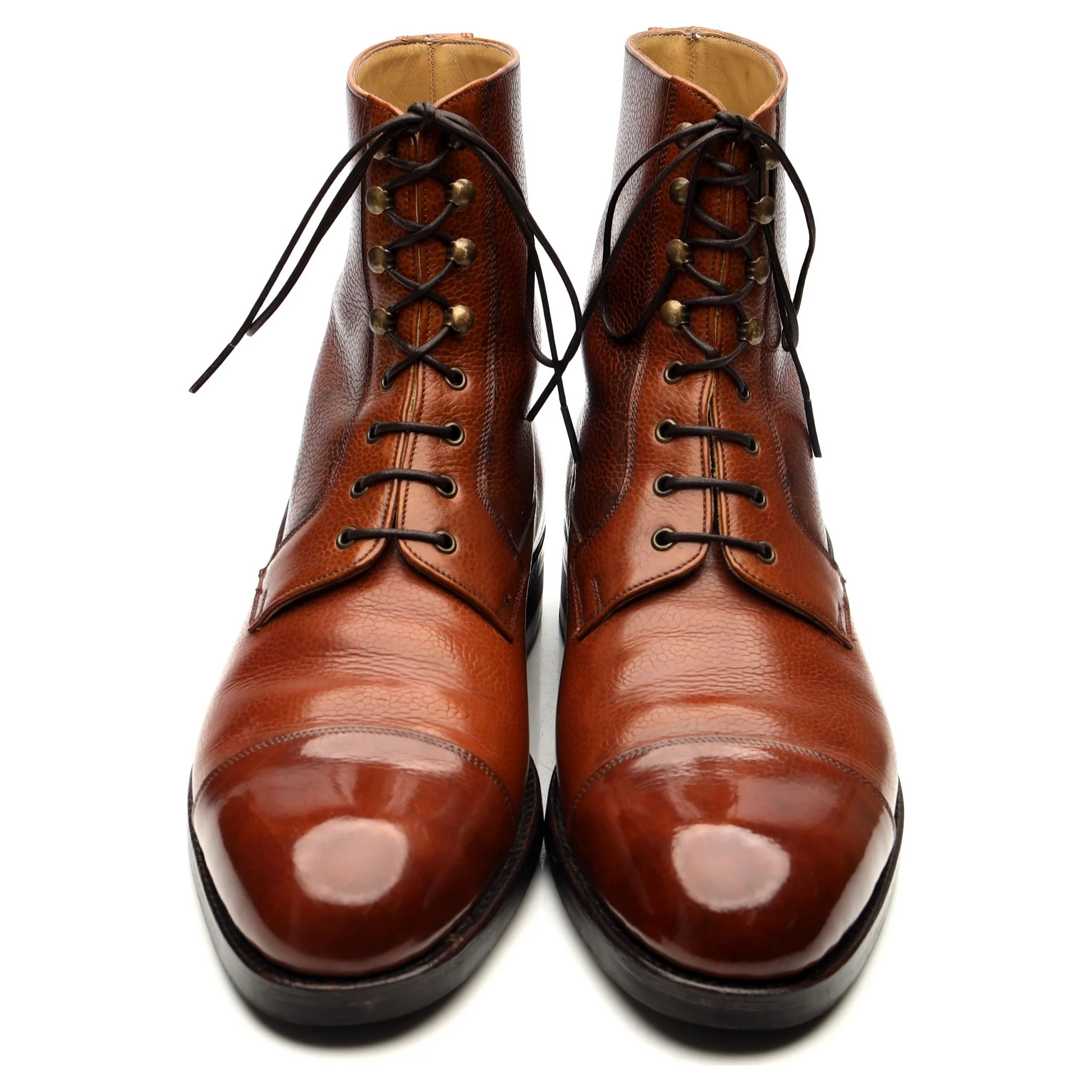 'Valway' Tan Brown Leather High Boots UK 9 EU 43 F - Image 9