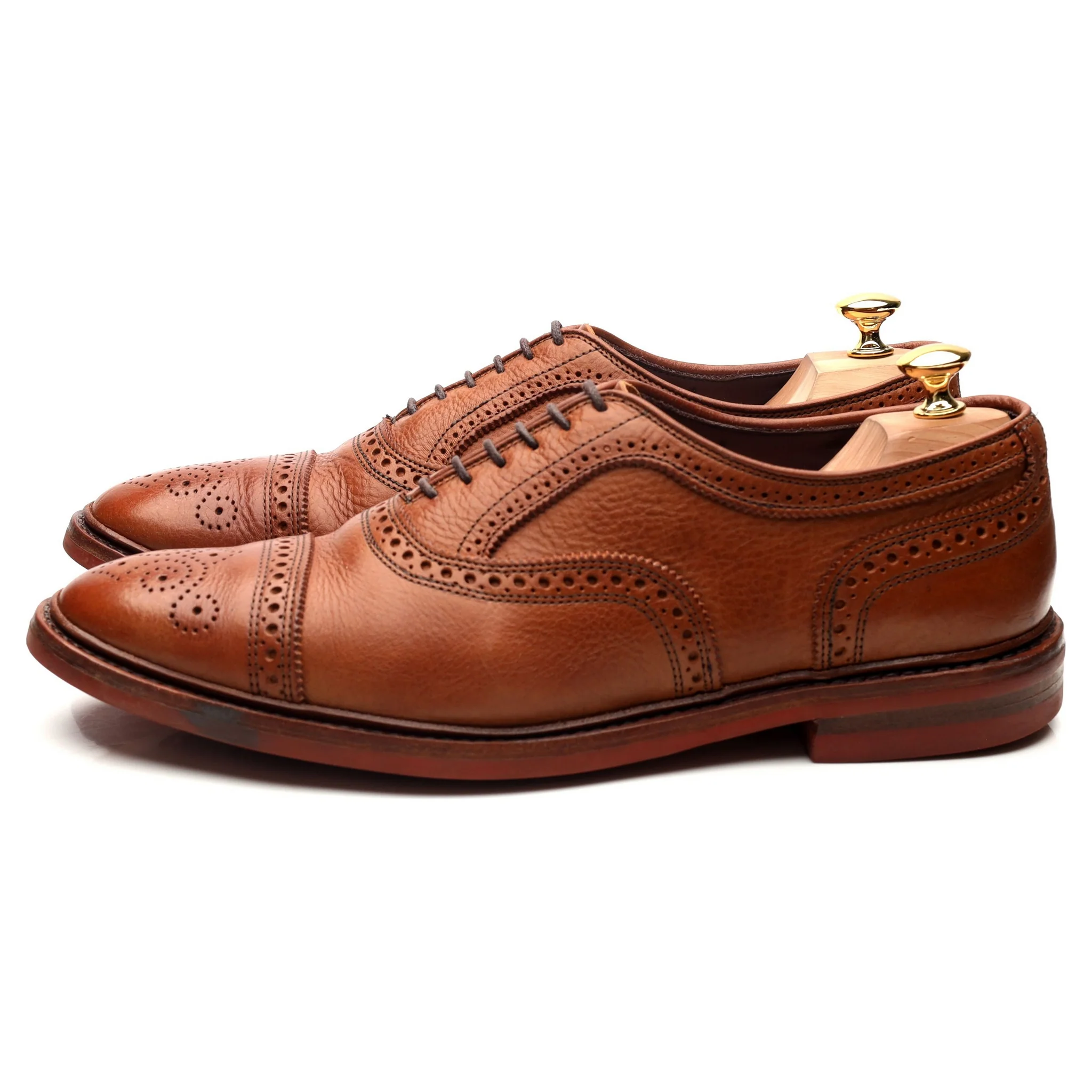 'Strandmok' Tan Brown Leather Oxford Brogues UK 11 US 11.5 D - Image 2