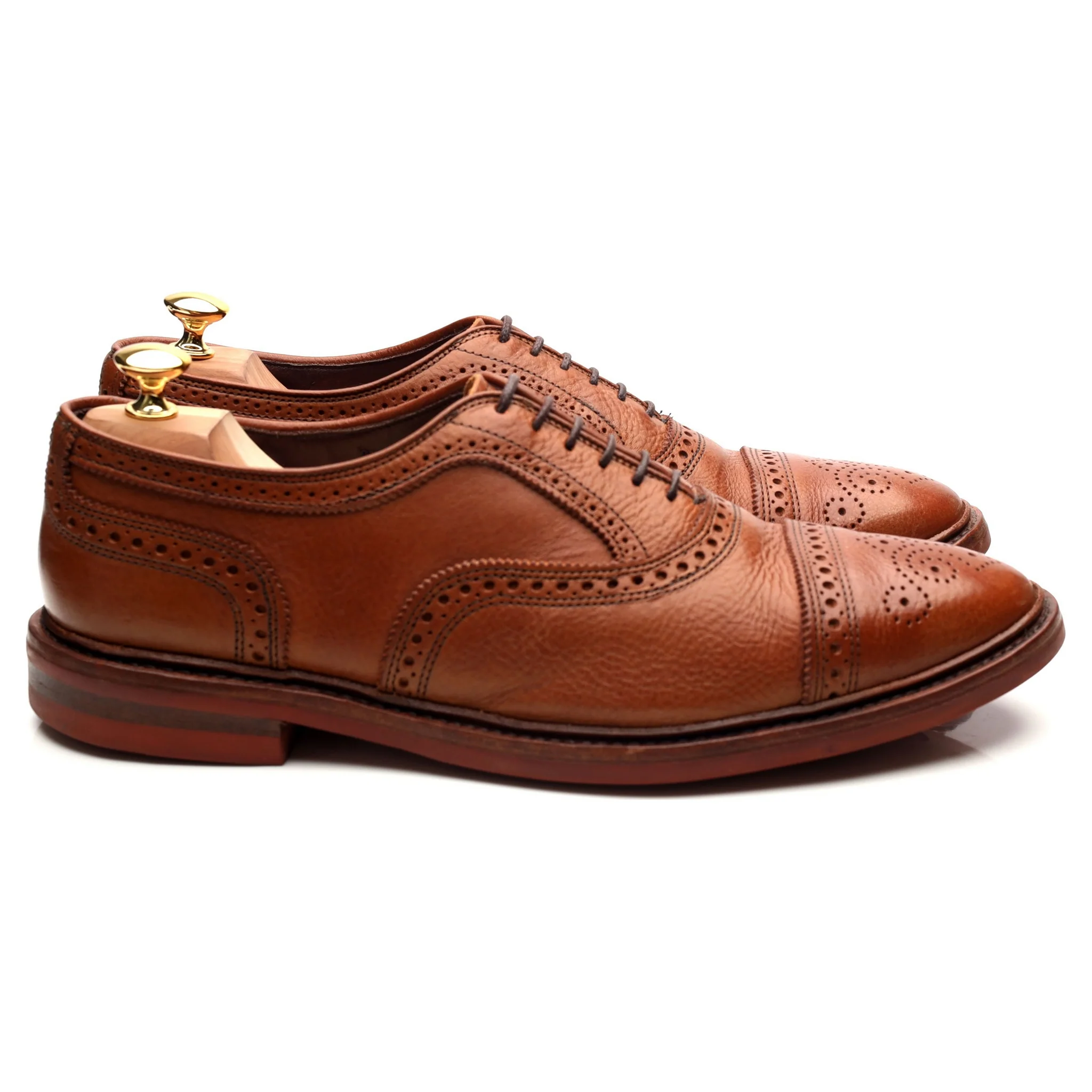 'Strandmok' Tan Brown Leather Oxford Brogues UK 11 US 11.5 D - Image 6