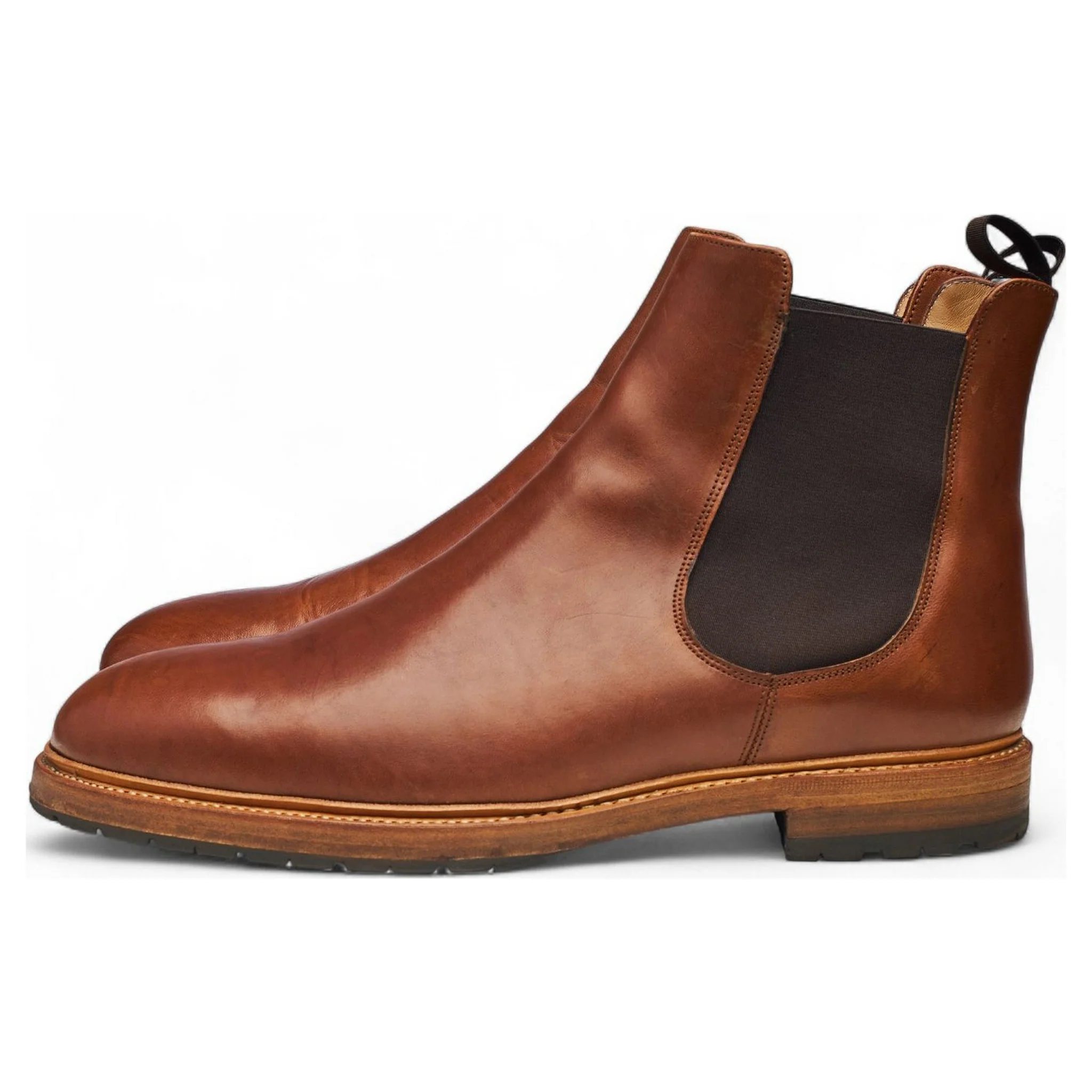 Stitchdown Brown Horsebutt Leather Chelsea Boots UK 11 US 12 - Image 3
