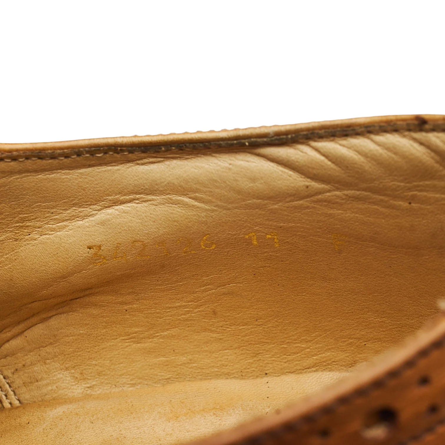 'Grassington' Tan Brown Leather Derby Brogues UK 11 F - Image 7