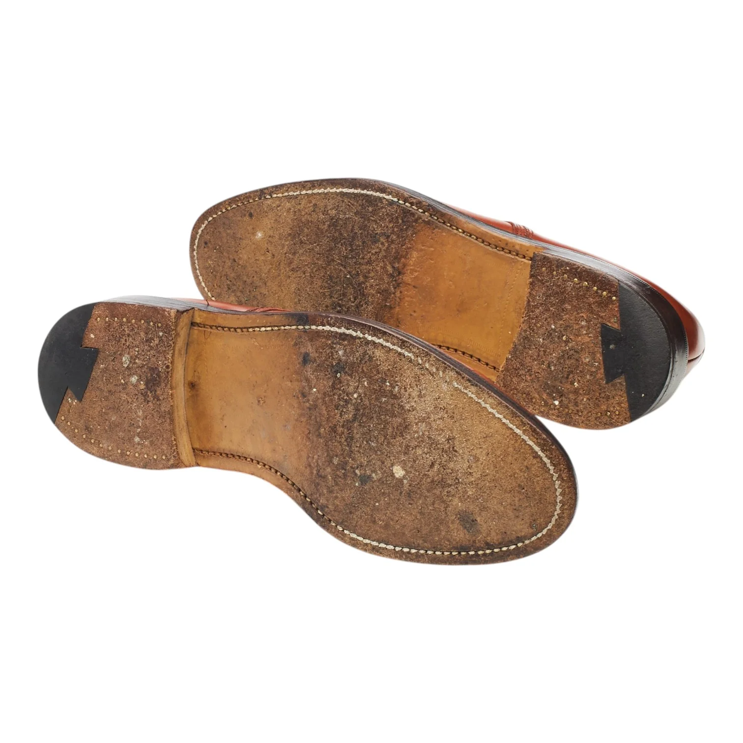 Vintage Tan Brown Leather Derby Split Toe Derby UK 6.5 EF - Image 5