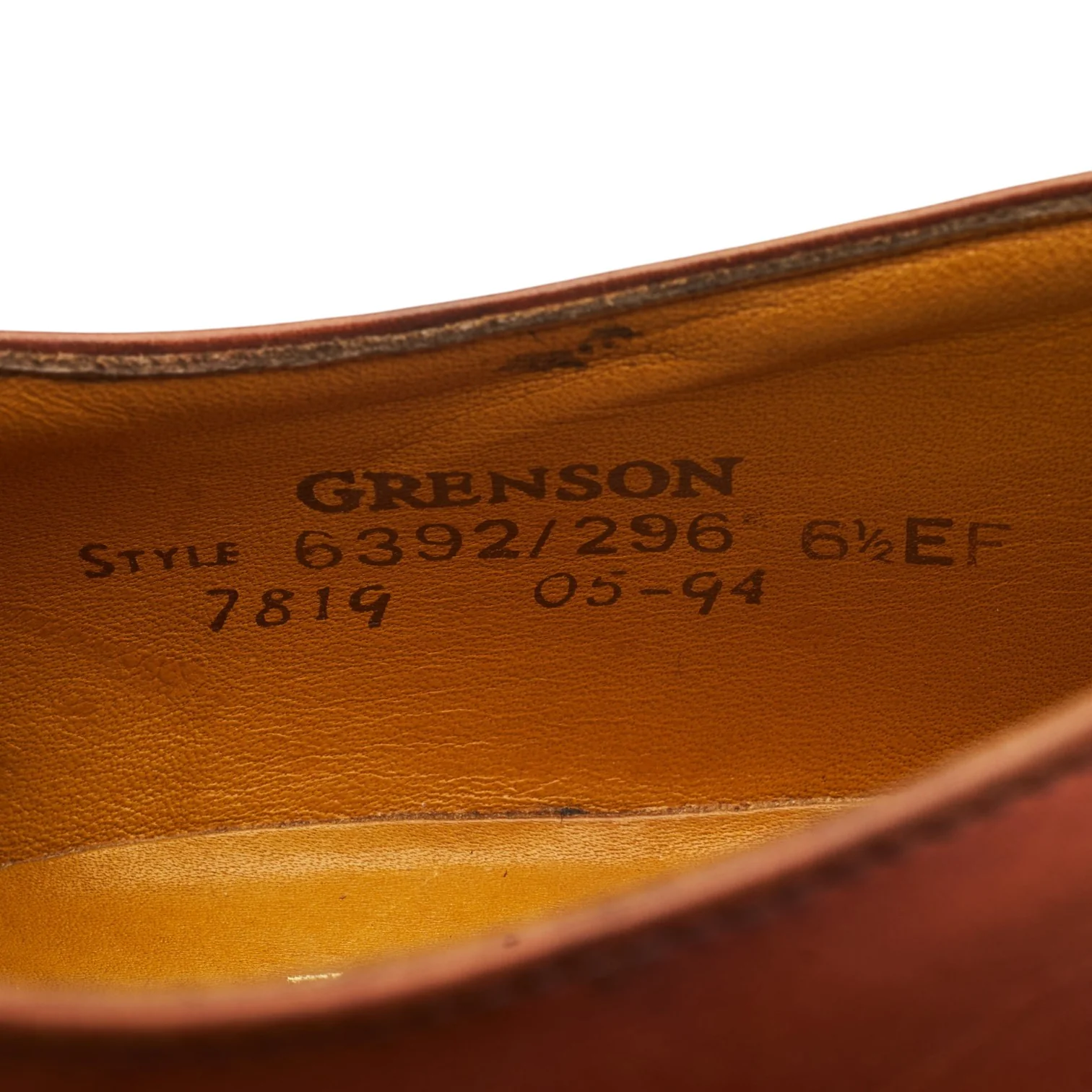 Vintage Tan Brown Leather Derby Split Toe Derby UK 6.5 EF - Image 7