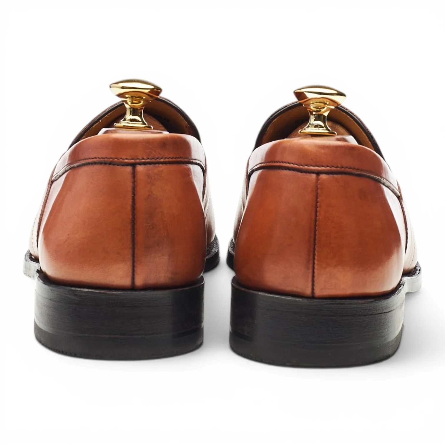 Tan Brown Leather Loafers UK 6.5 F - Image 4