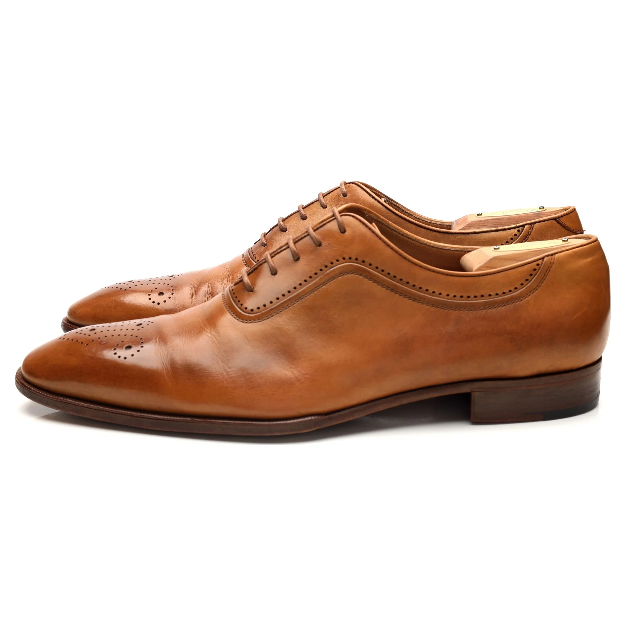 Tan Brown Leather Oxford UK 10 US 10.5 - Image 3