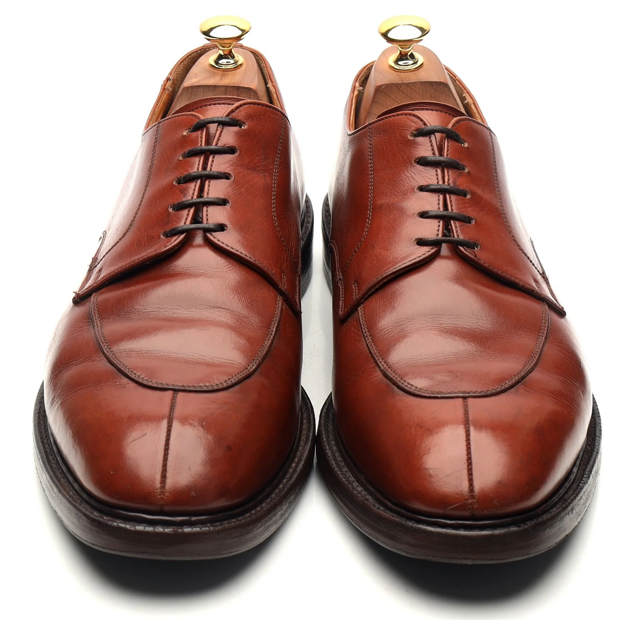 'Dartmoor' Tan Brown Leather Split Toe Derby UK 10 G - Image 2