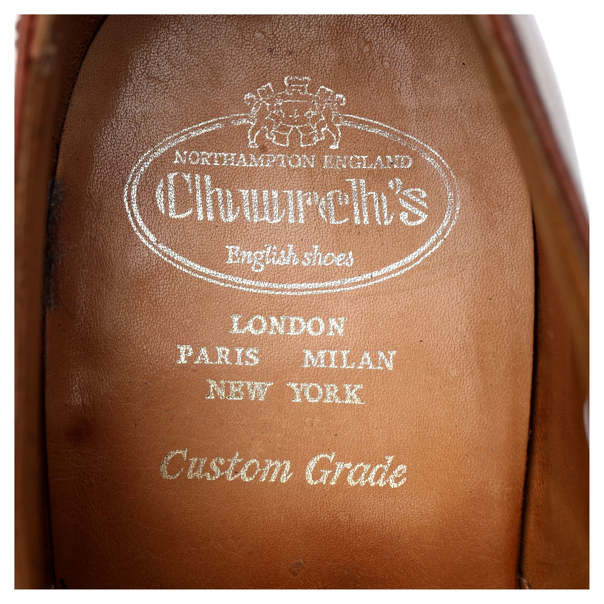 'Dartmoor' Tan Brown Leather Split Toe Derby UK 10 G - Image 6