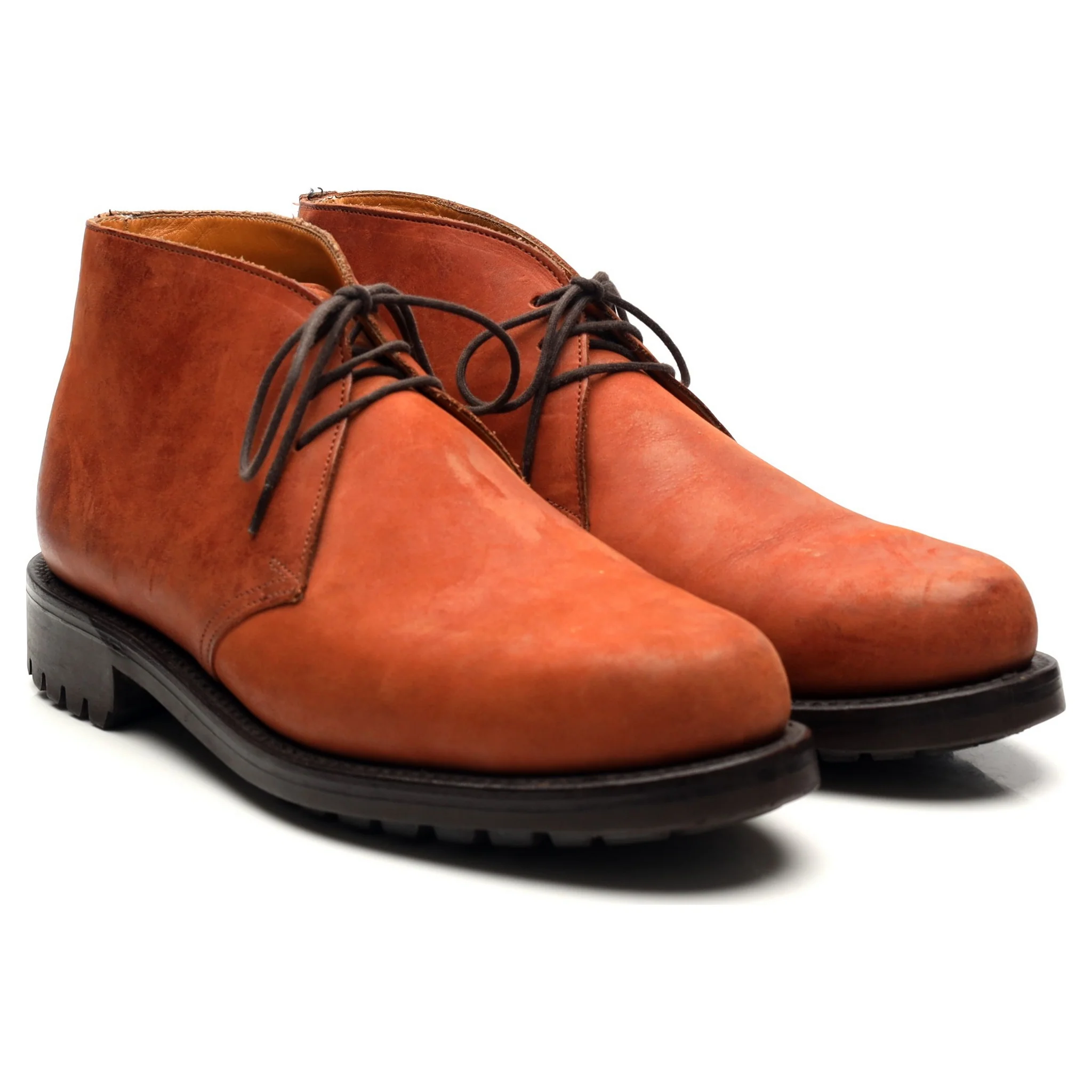 Tan Brown Nubuck Chukka Boots UK 7 F - Image 7