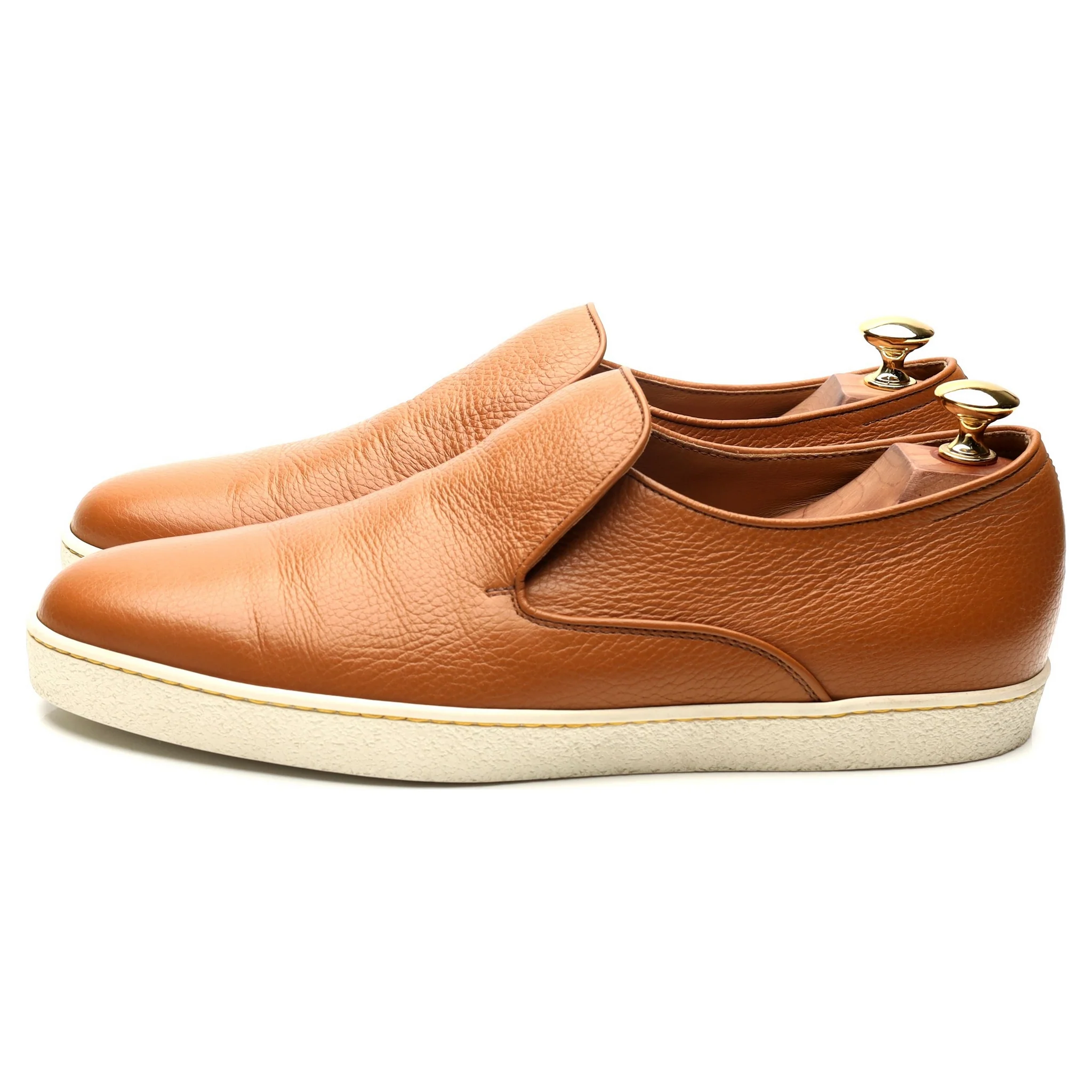 'Haven' Tan Brown Slip-on Sneakers UK 8.5 - Image 2