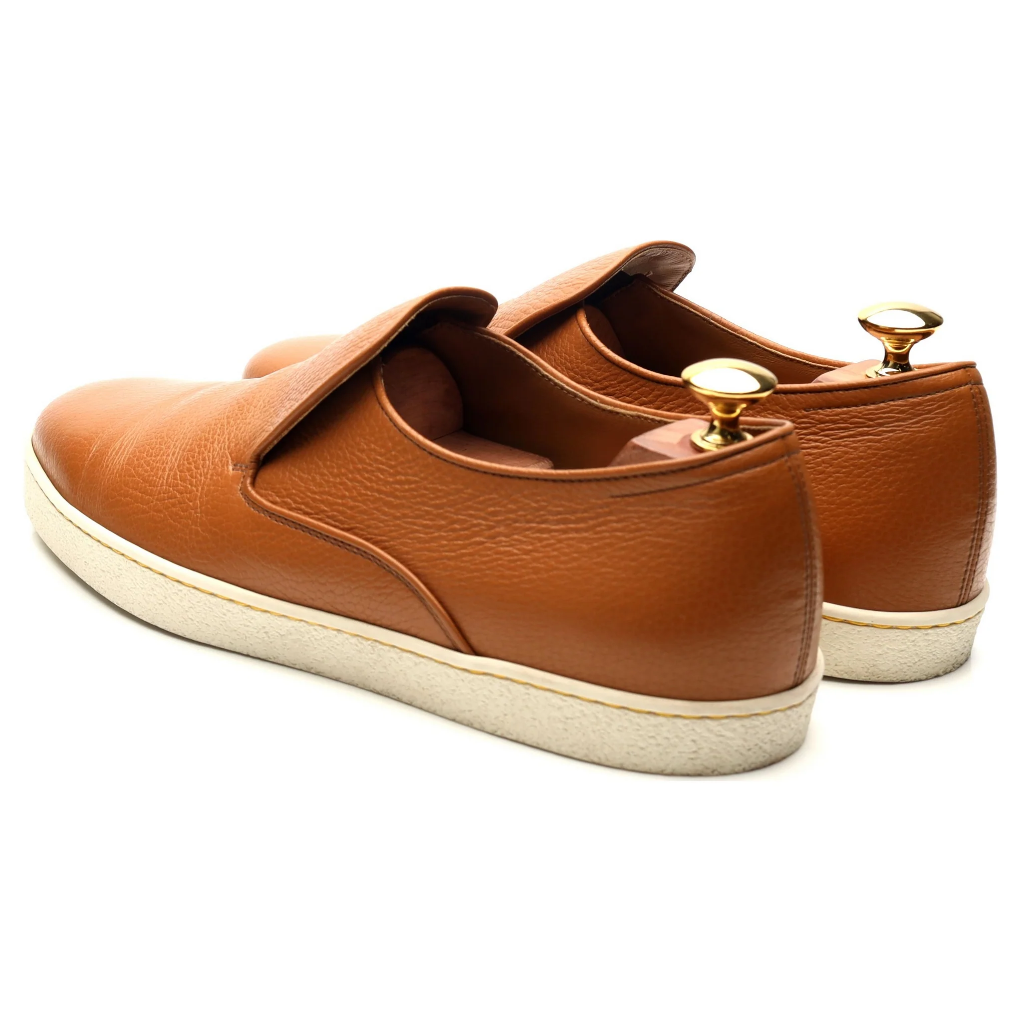 'Haven' Tan Brown Slip-on Sneakers UK 8.5 - Image 3