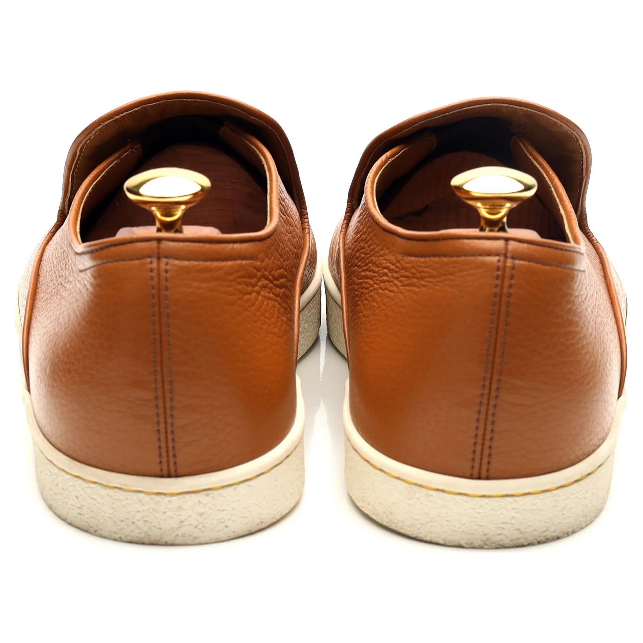 'Haven' Tan Brown Slip-on Sneakers UK 8.5 - Image 5
