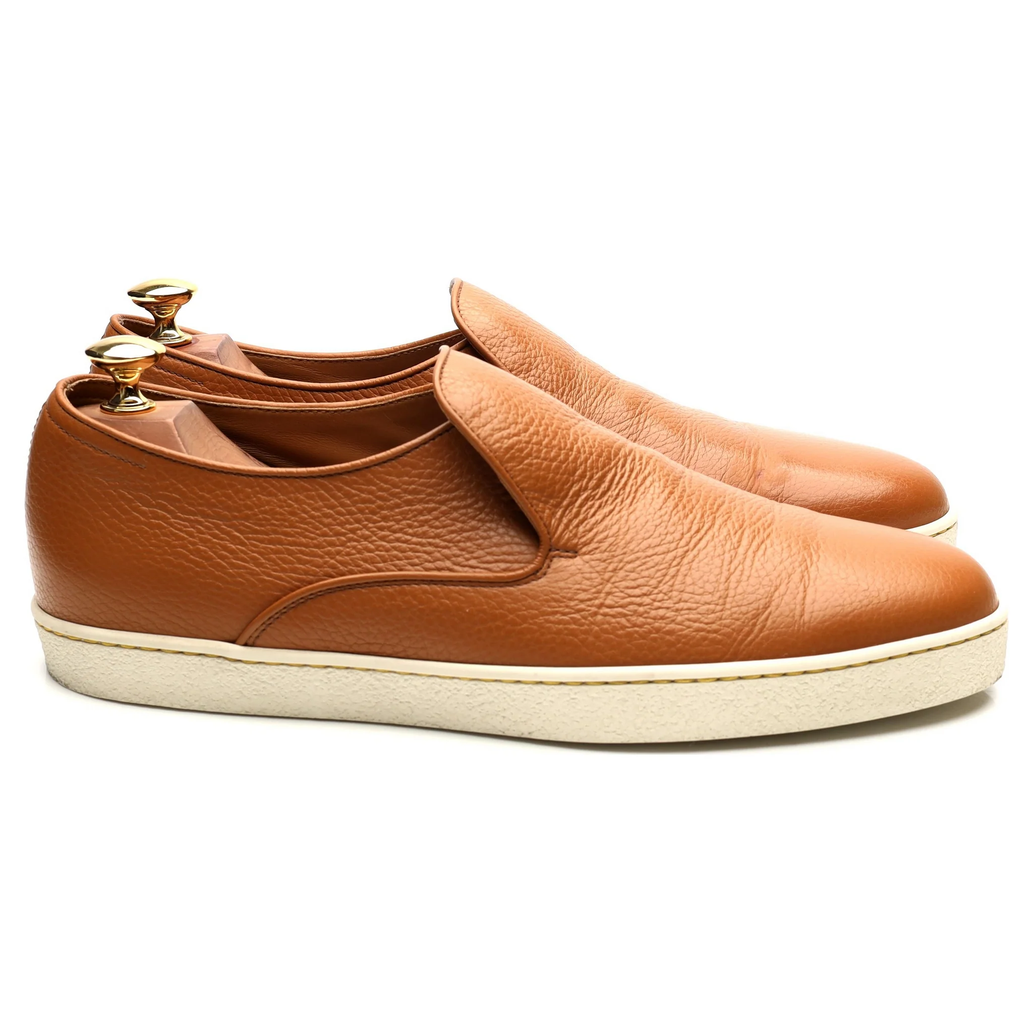 'Haven' Tan Brown Slip-on Sneakers UK 8.5 - Image 7