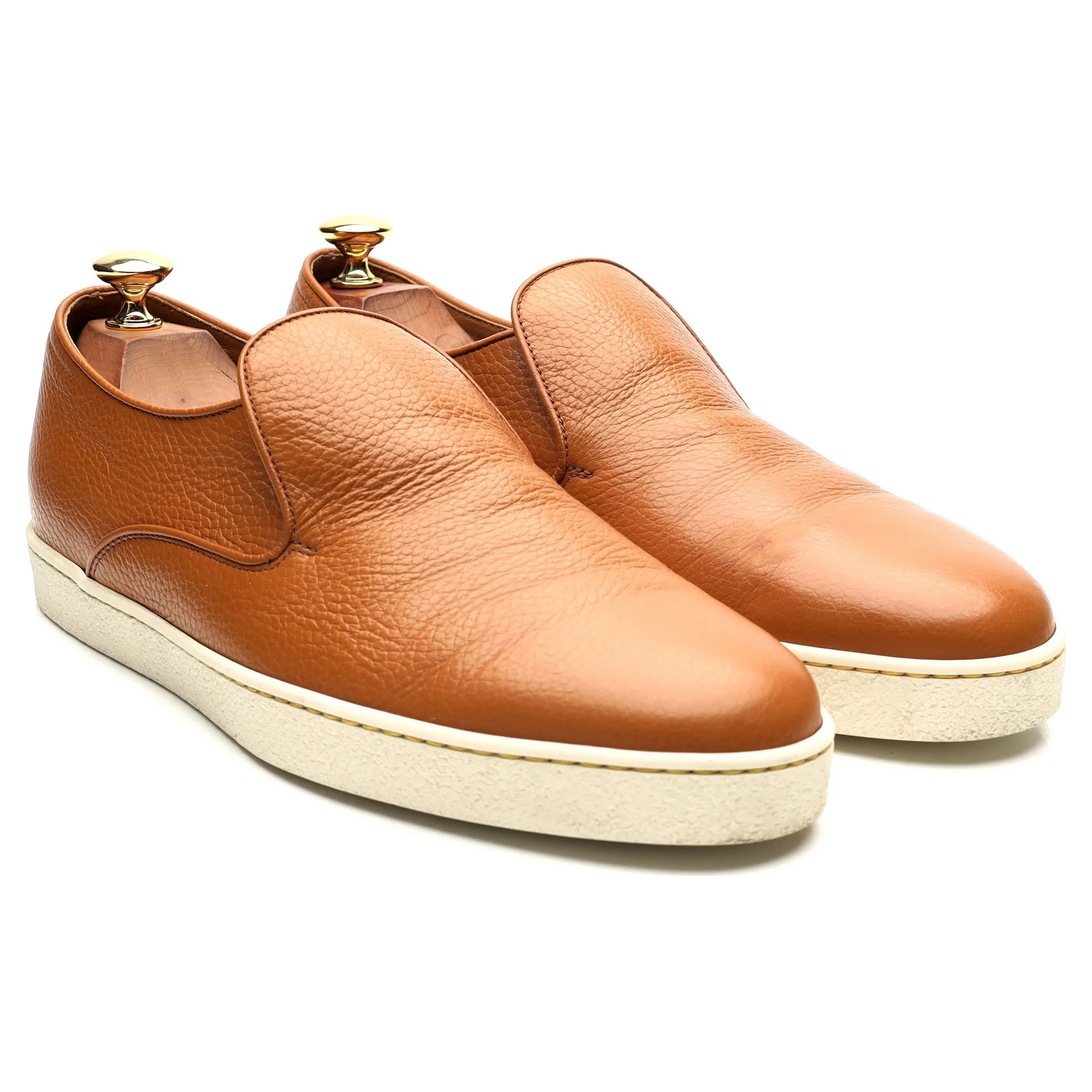 'Haven' Tan Brown Slip-on Sneakers UK 8.5 - Image 8