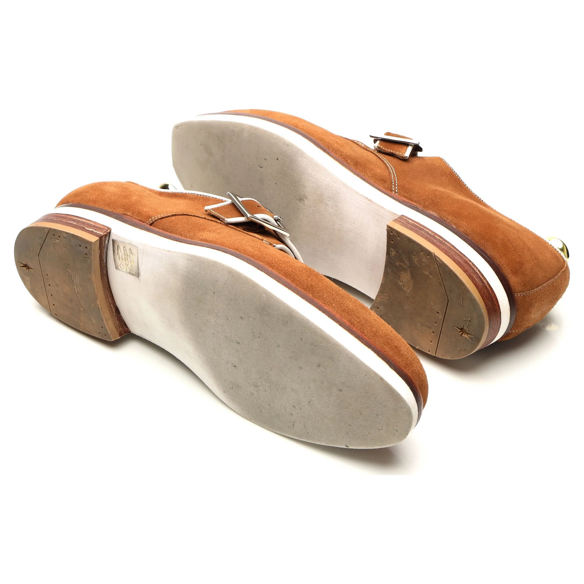 'Sway' Tan Brown Suede Monk Strap UK 8.5 E - Image 5