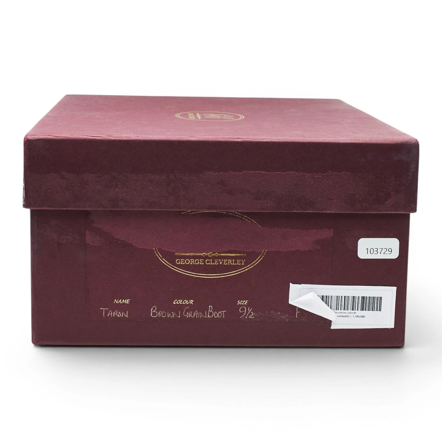 'Taron' Brown Grain Leather Boots UK 9.5 F - Image 8
