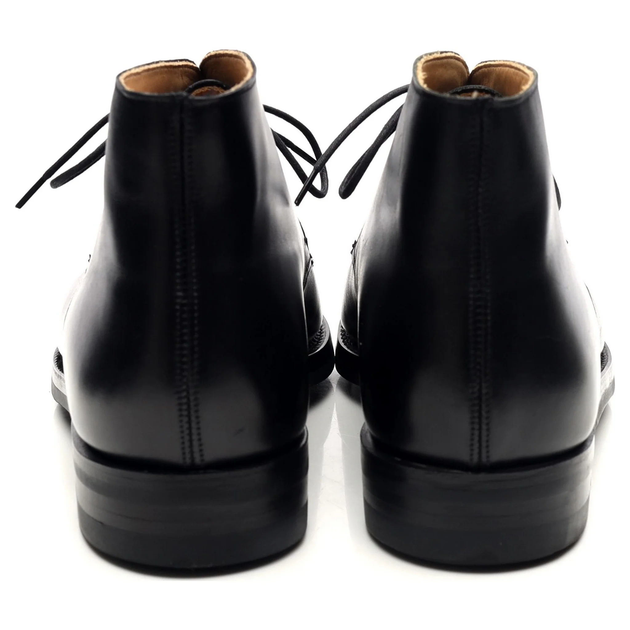 'Tetbury' Black Leather Chukka Boots UK 7.5 E - Image 4