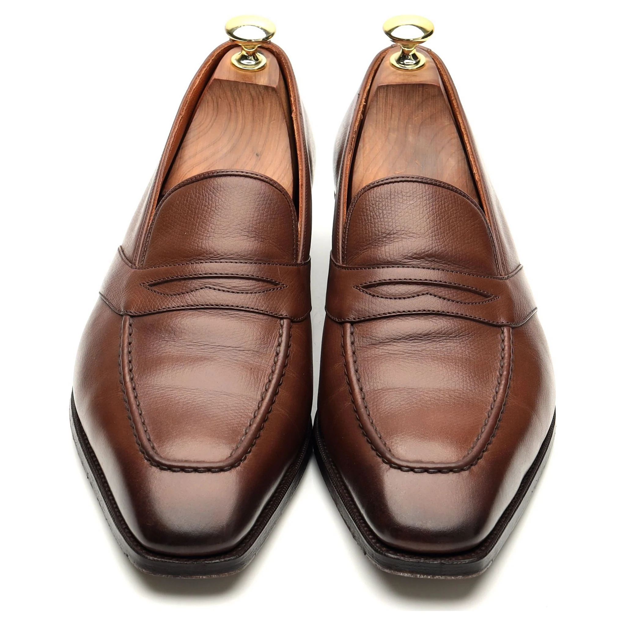 'Forte' Brown Leather Loafers UK 8 E - Image 2