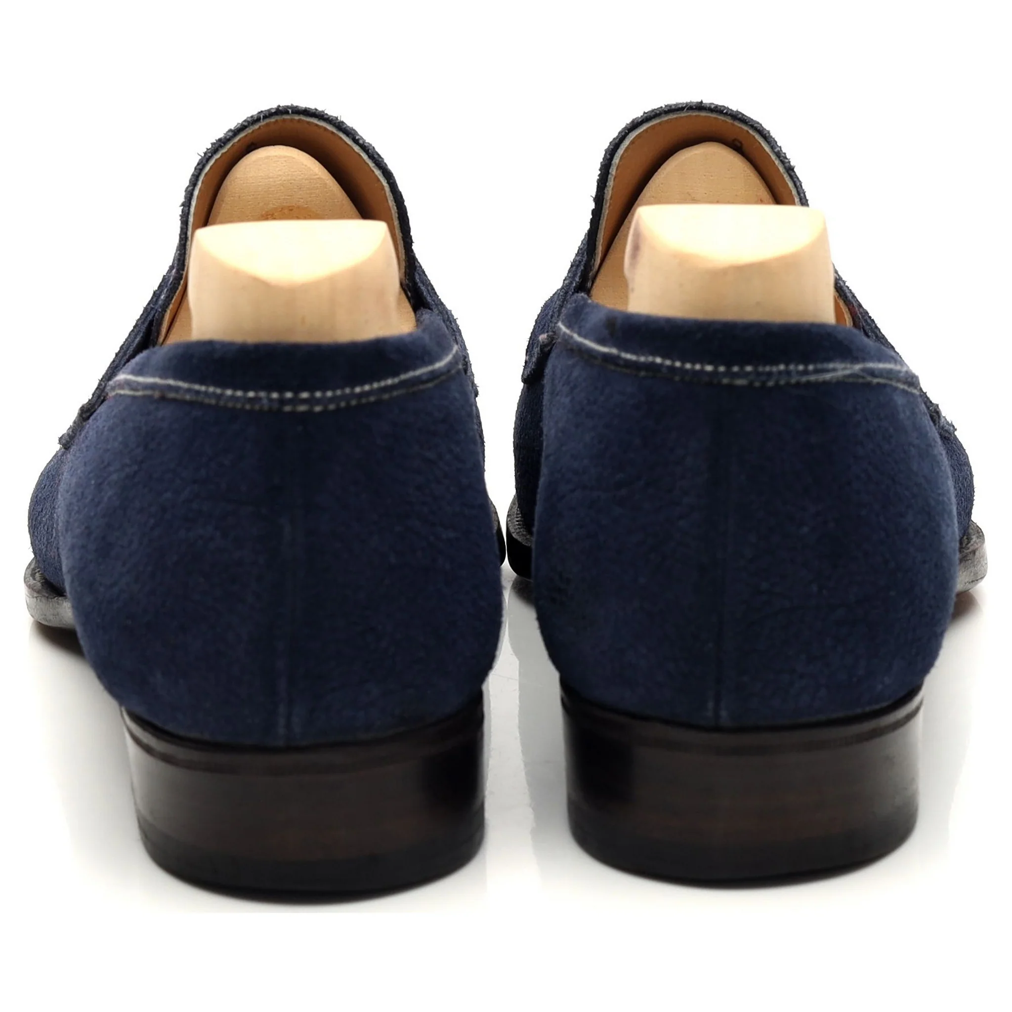 The Sabot Blue Grain Suede Loafers UK 8 - Image 4