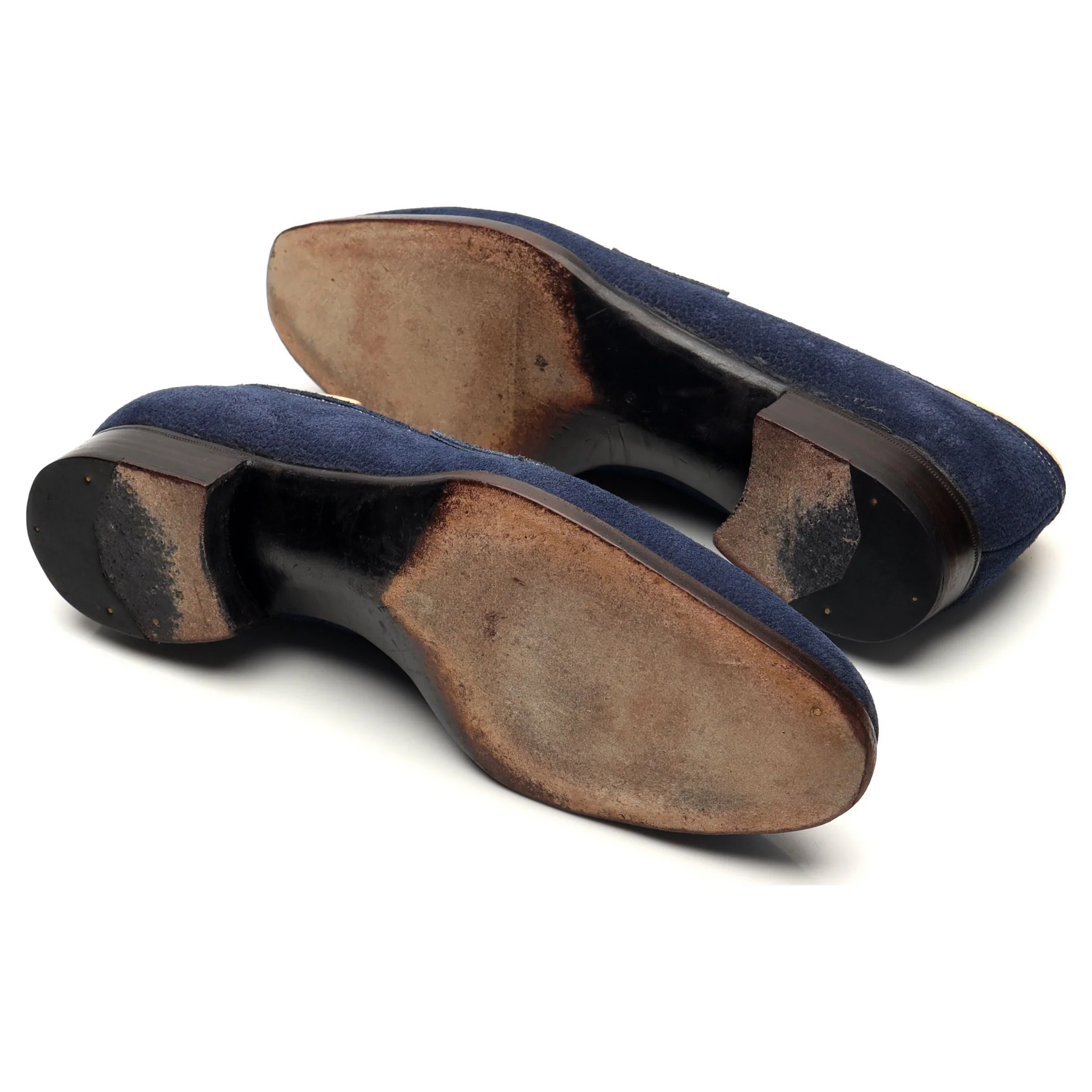The Sabot Blue Grain Suede Loafers UK 8 - Image 5