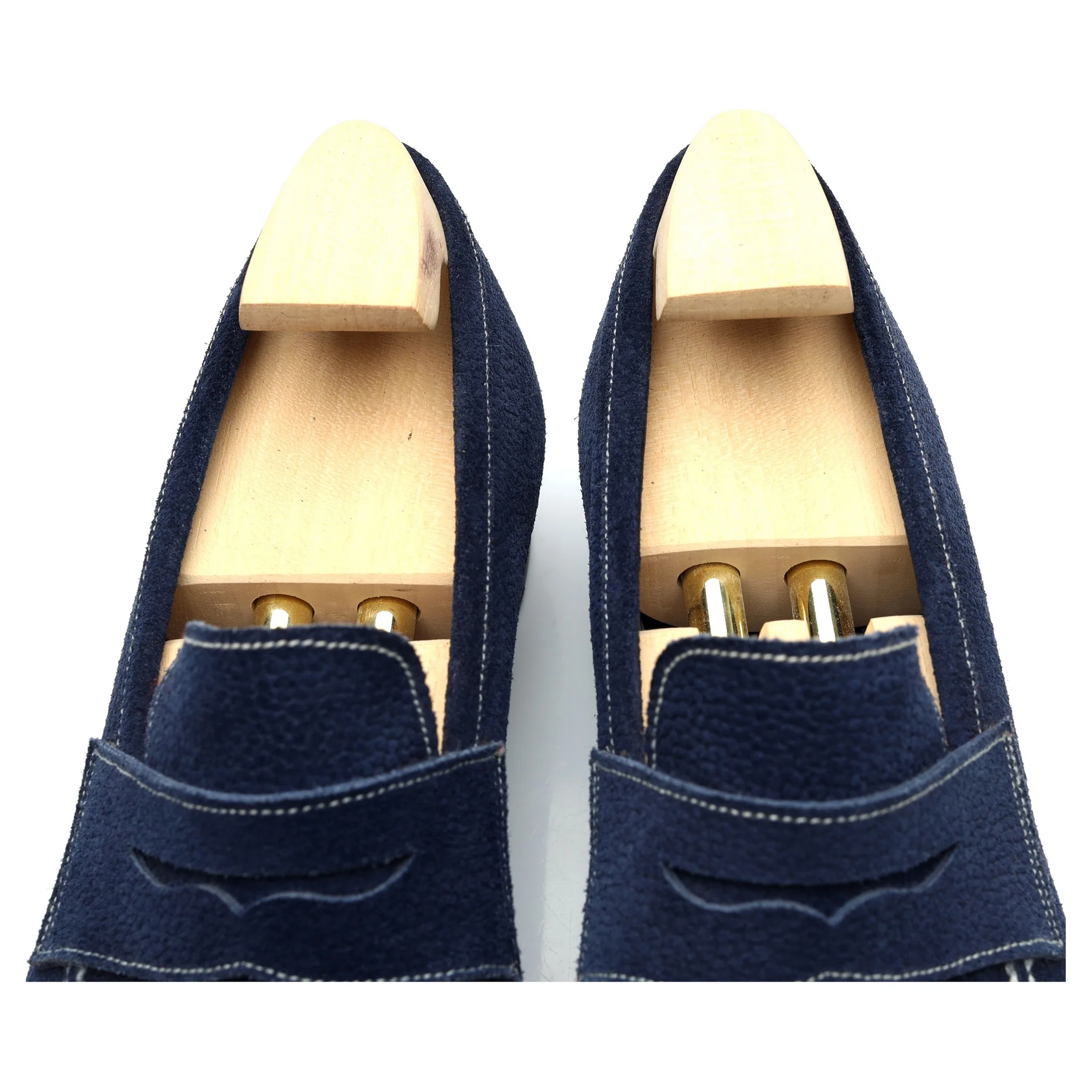 The Sabot Blue Grain Suede Loafers UK 8 - Image 6