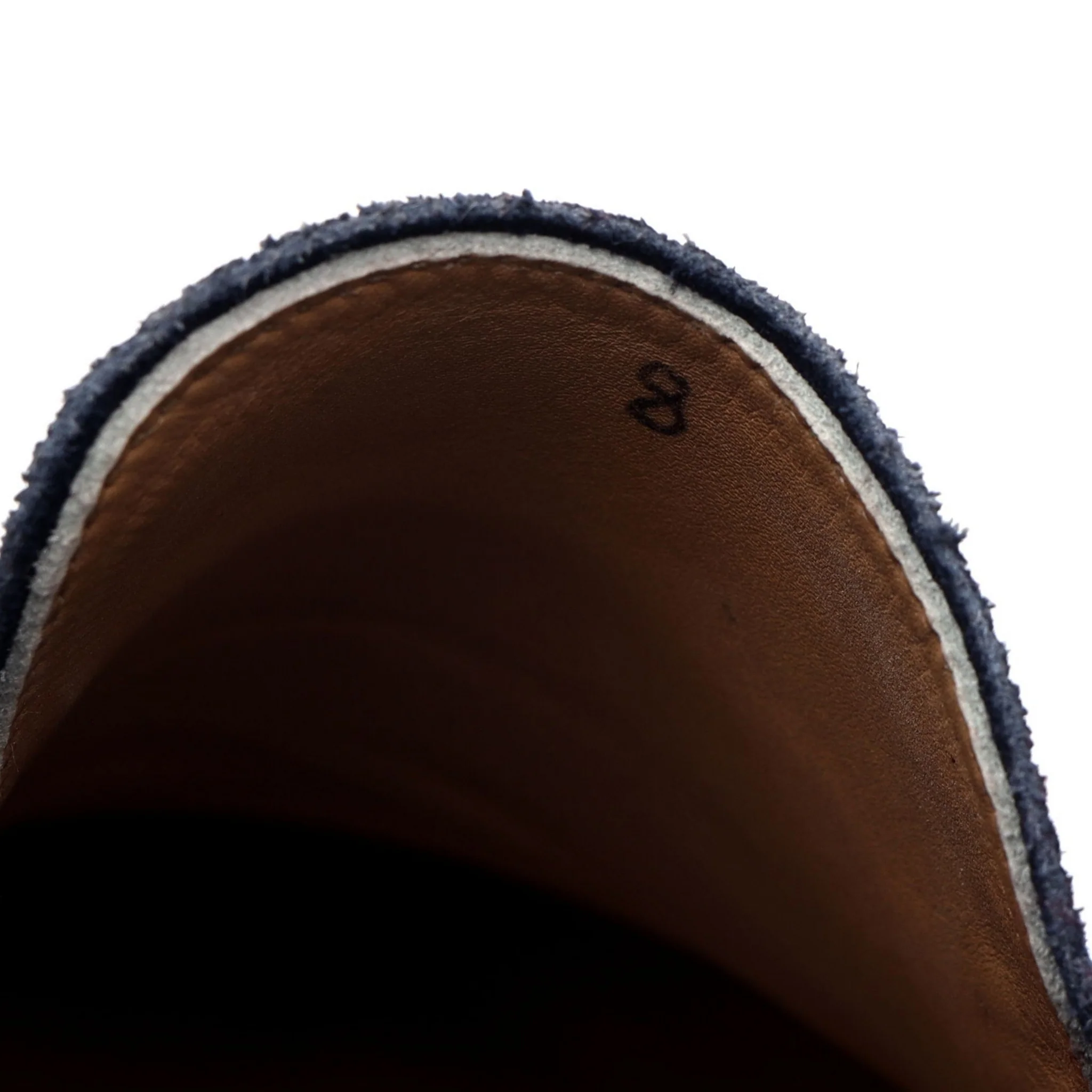 The Sabot Blue Grain Suede Loafers UK 8 - Image 8