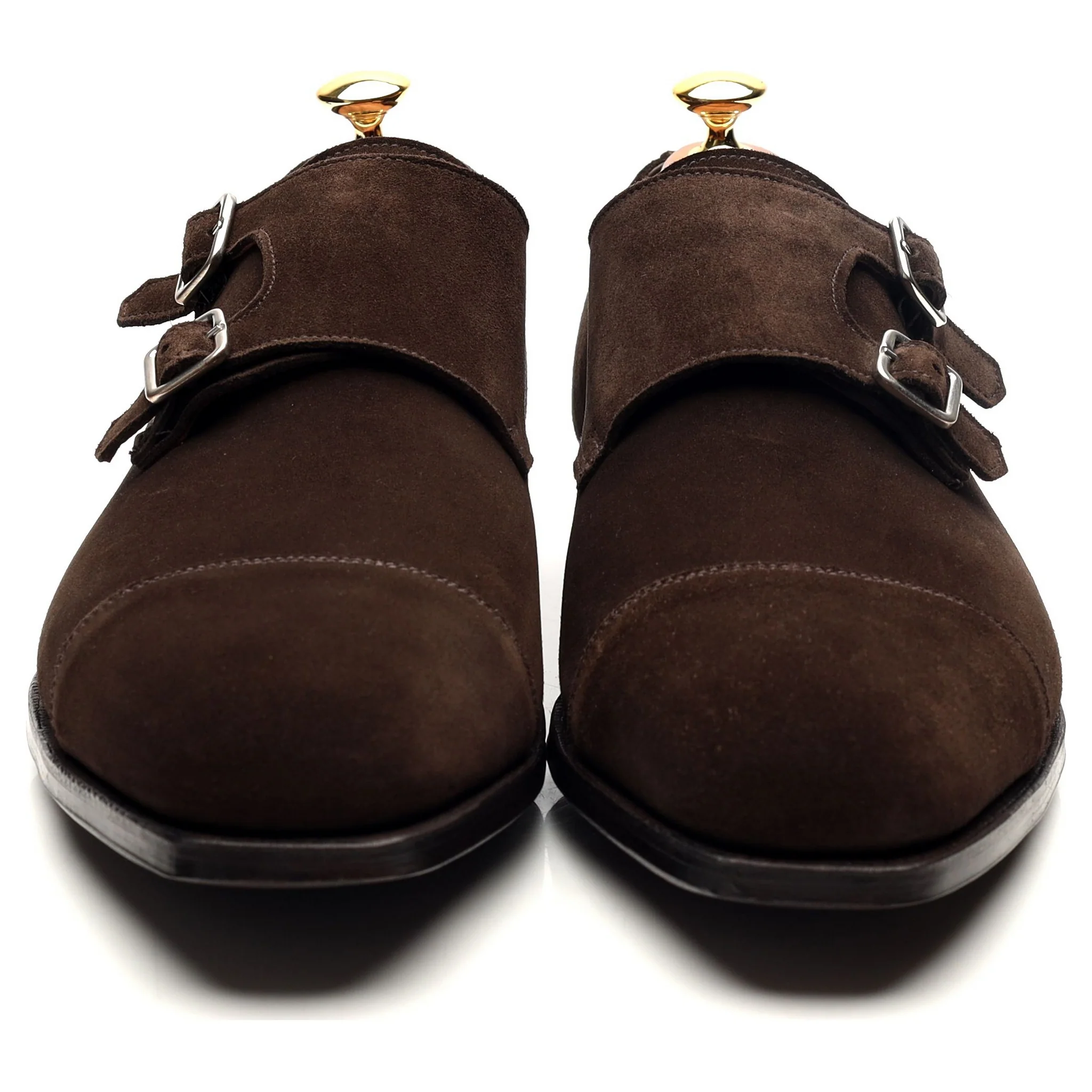 'Thomas' Dark Brown Suede Double Monk Strap UK 10 E - Image 8
