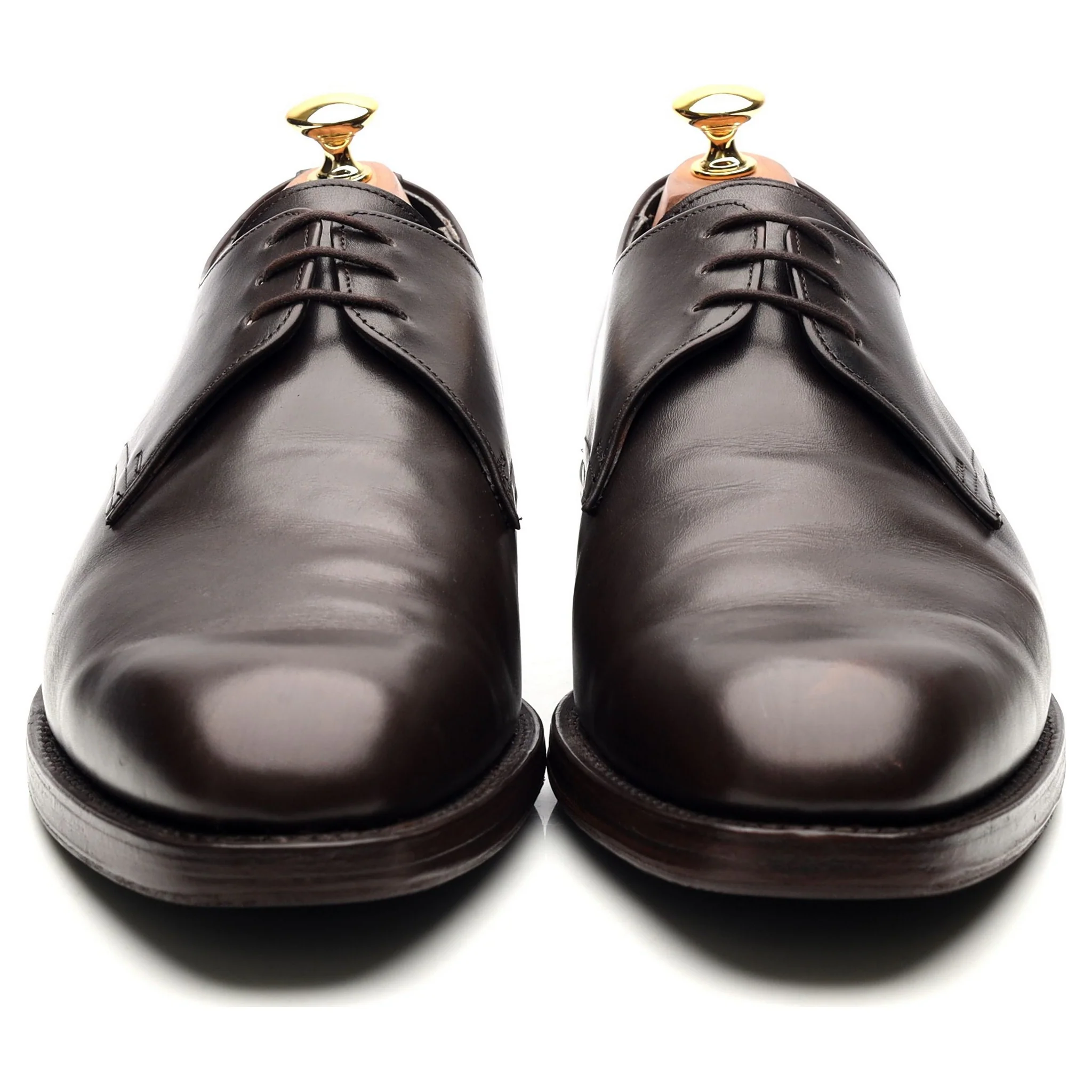 Dark Brown Leather Derby UK 10 F - Image 8