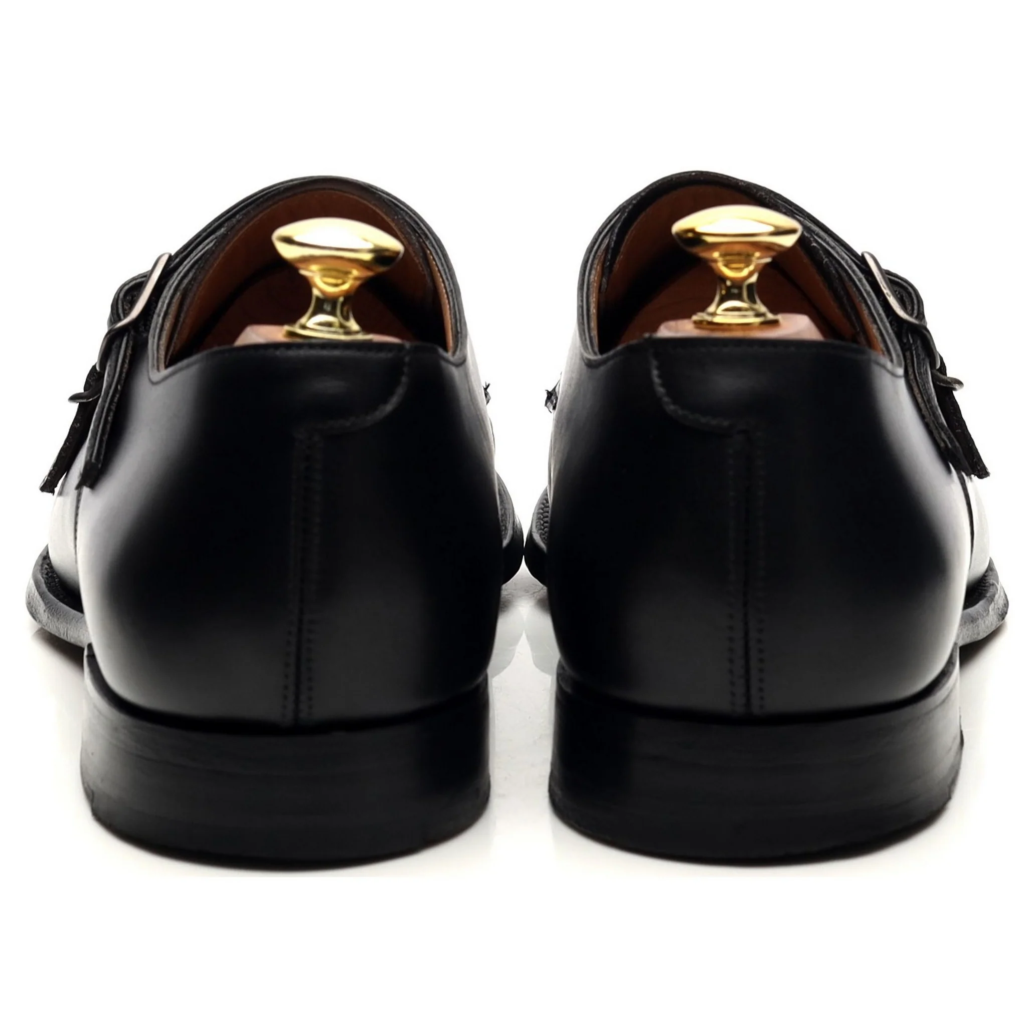 'Tiverton' Black Leather Double Monk Strap UK 8.5 F - Image 4