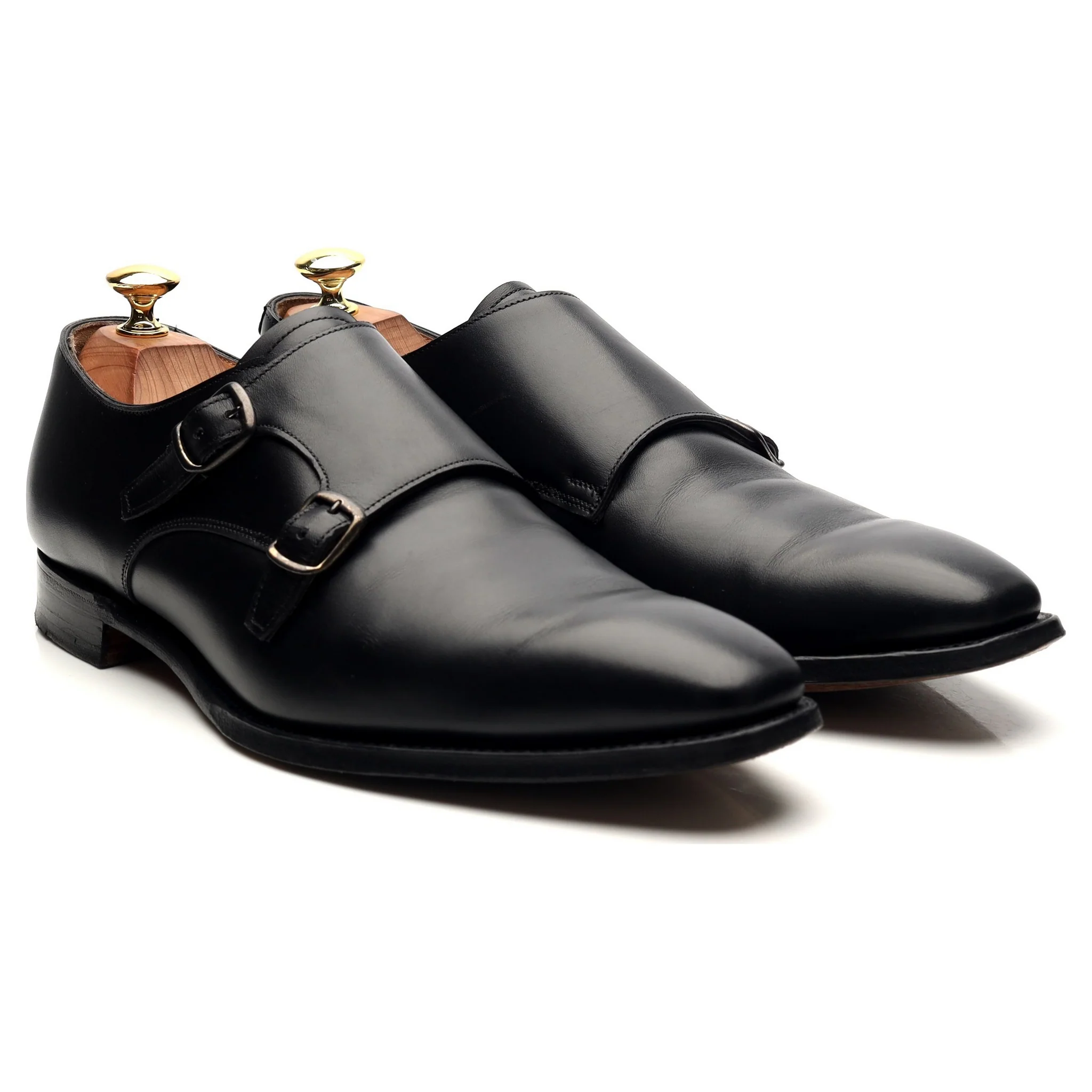 'Tiverton' Black Leather Double Monk Strap UK 8.5 F - Image 7