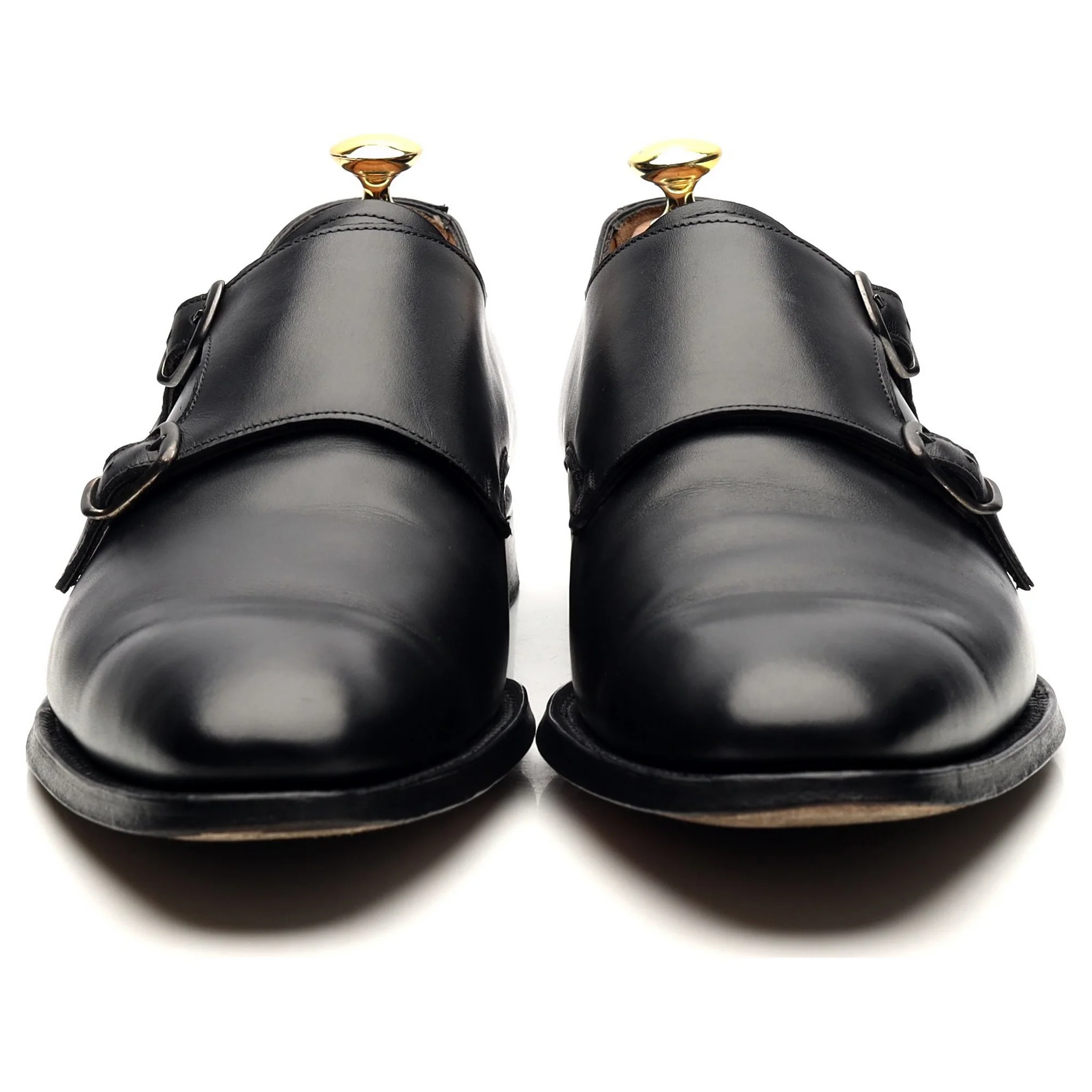 'Tiverton' Black Leather Double Monk Strap UK 8.5 F - Image 8