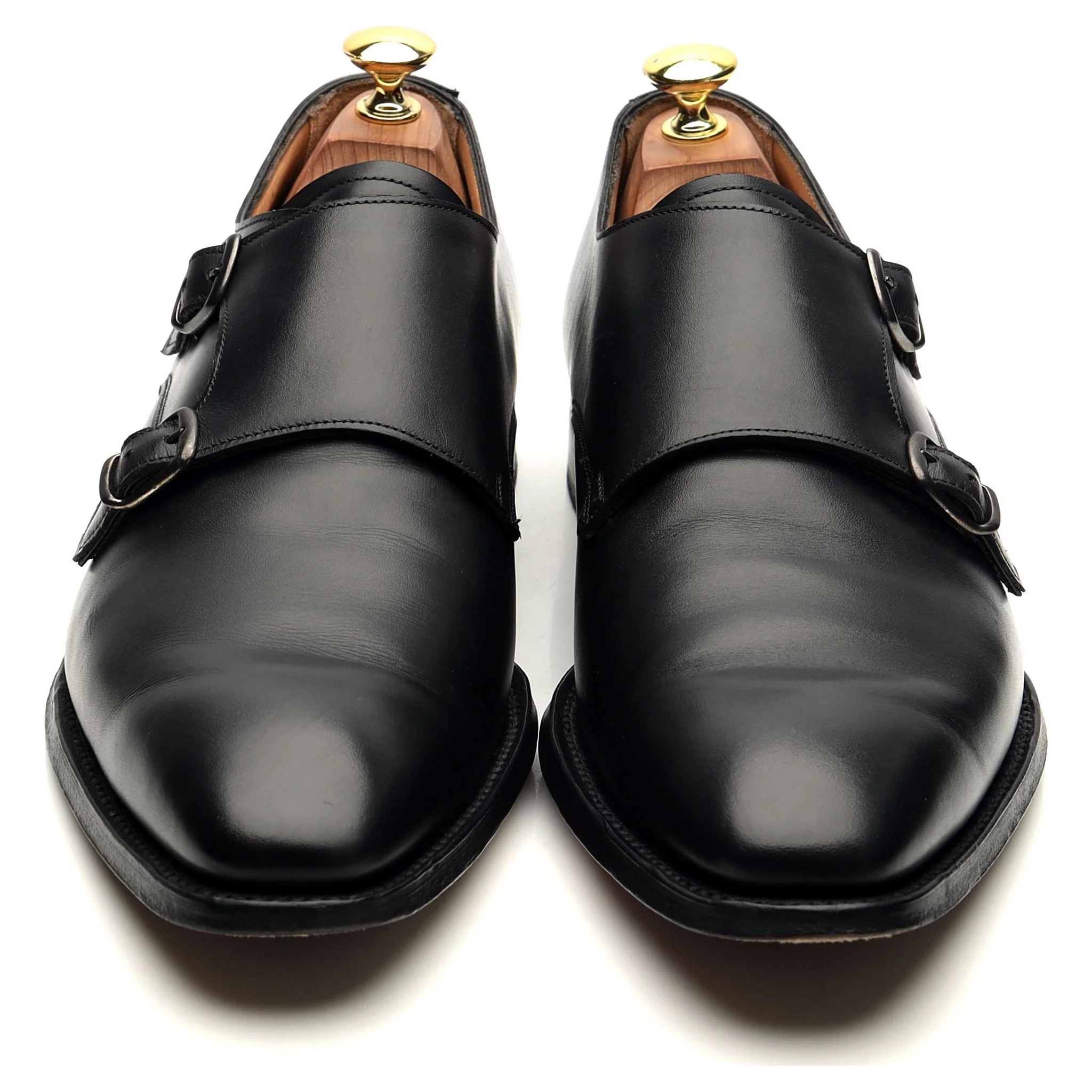 'Tiverton' Black Leather Double Monk Strap UK 8.5 F - Image 9