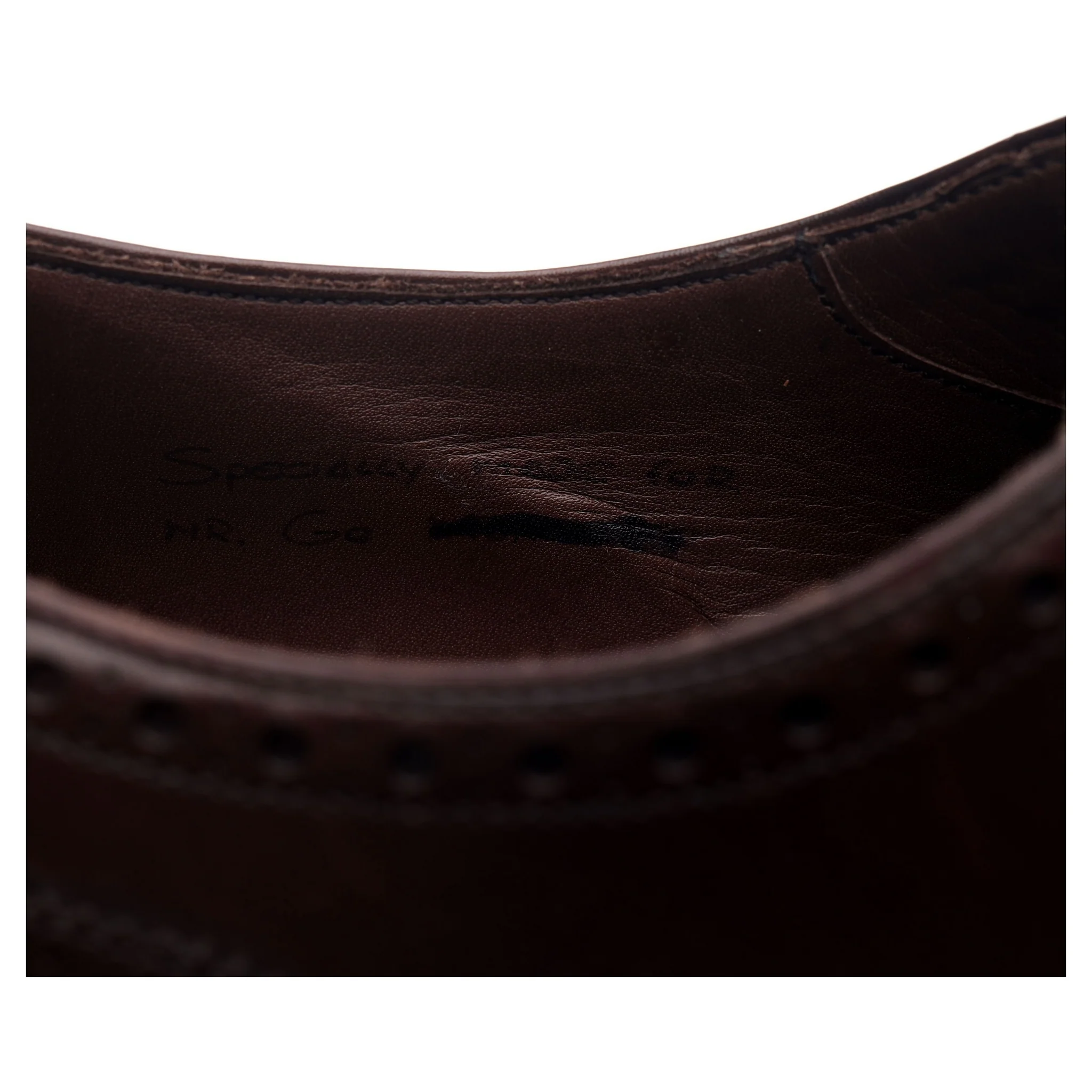 'MTO Artista' Dark Brown Leather Oxford Semi Brogue UK 7 F - Image 13
