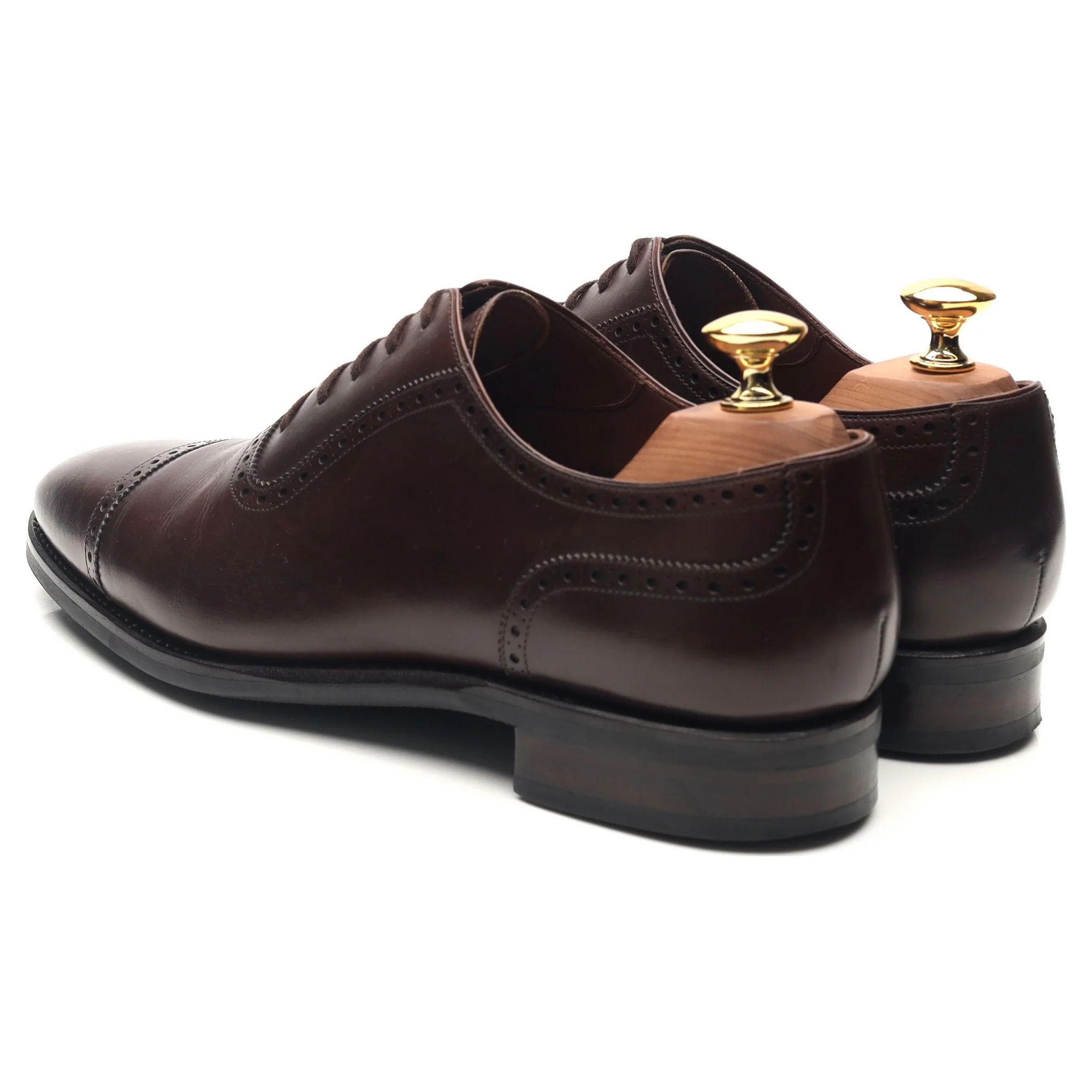 'MTO Artista' Dark Brown Leather Oxford Semi Brogue UK 7 F - Image 3