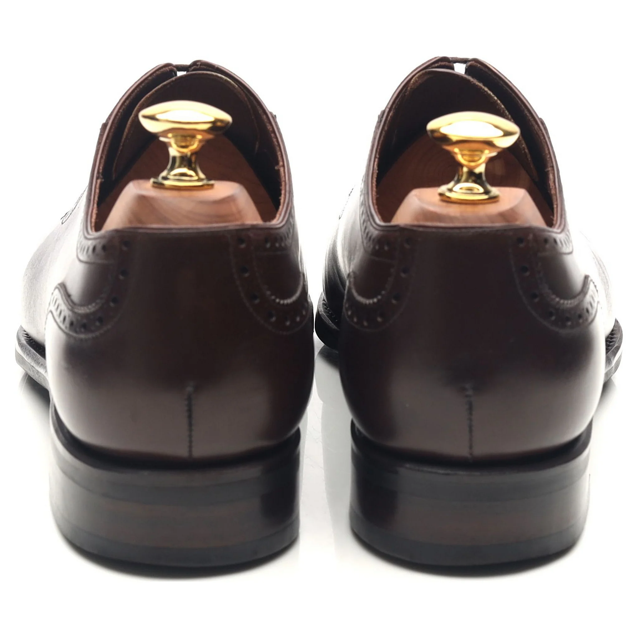 'MTO Artista' Dark Brown Leather Oxford Semi Brogue UK 7 F - Image 4