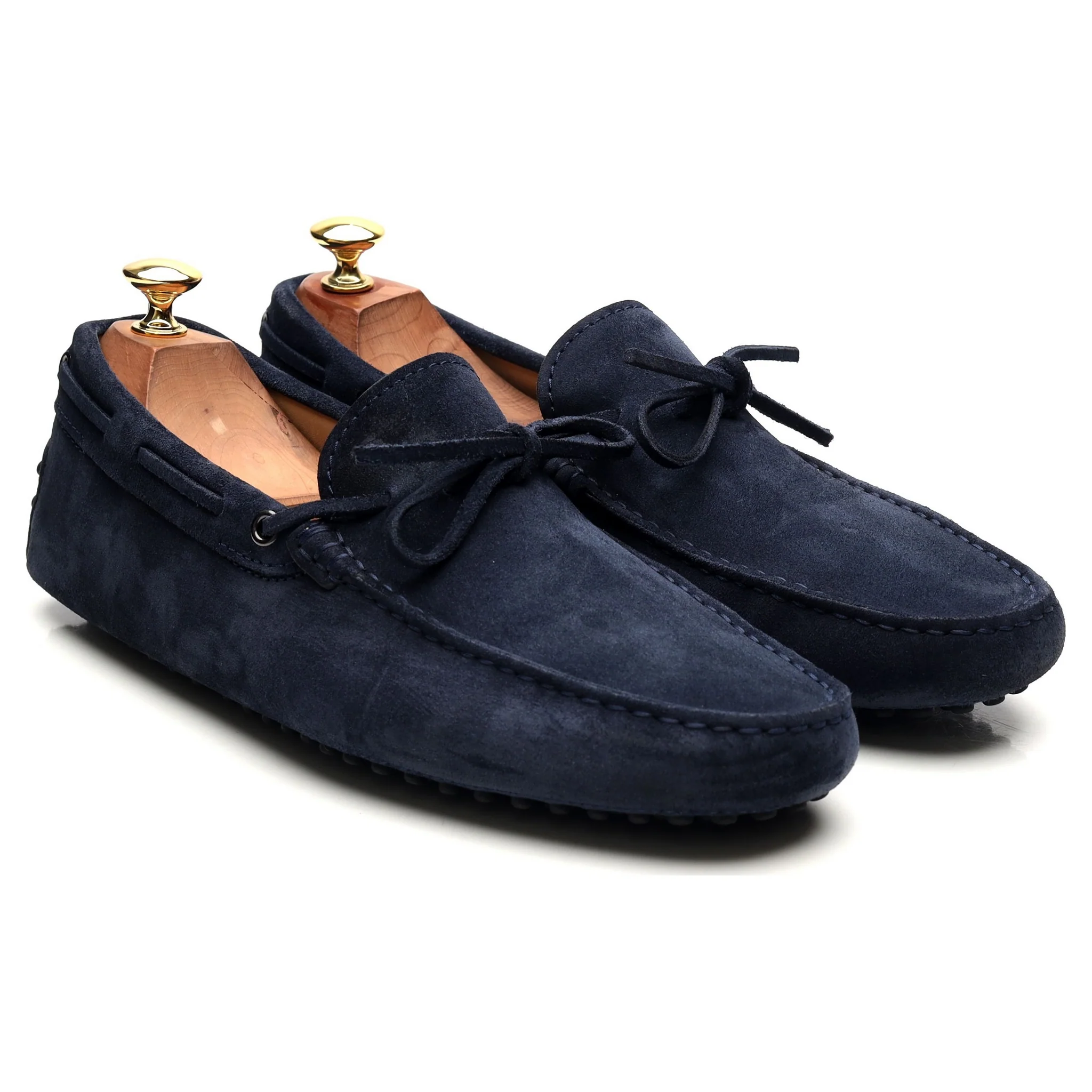 Gommino Navy Blue Suede Driving Loafers UK 9 - Image 7